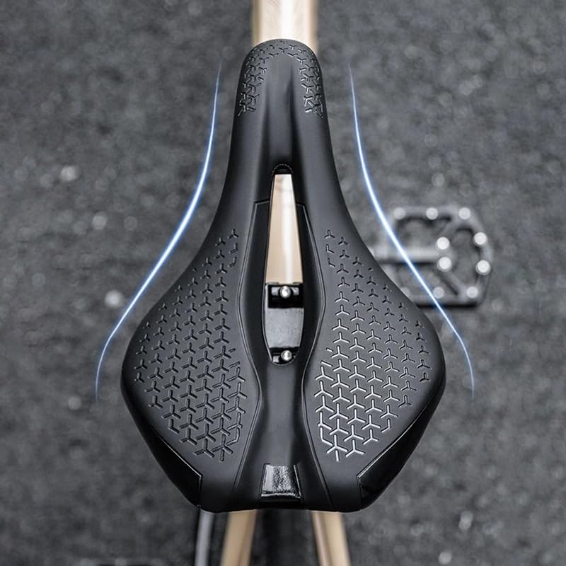Selle de vélo de route VTT légère en cuir pour cycliste