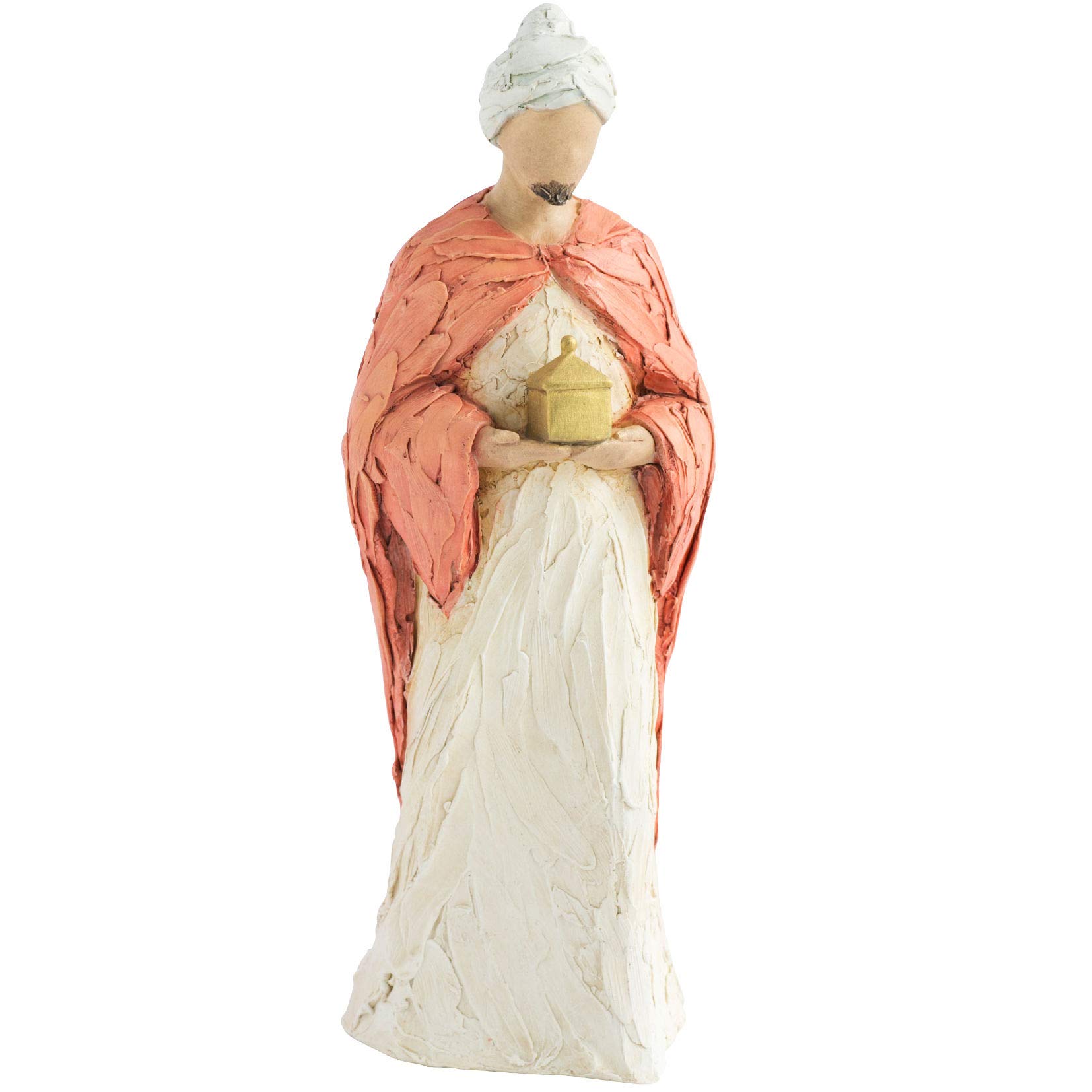 More Than Words Red Nativity Figurines Wise Man (Frankincense)