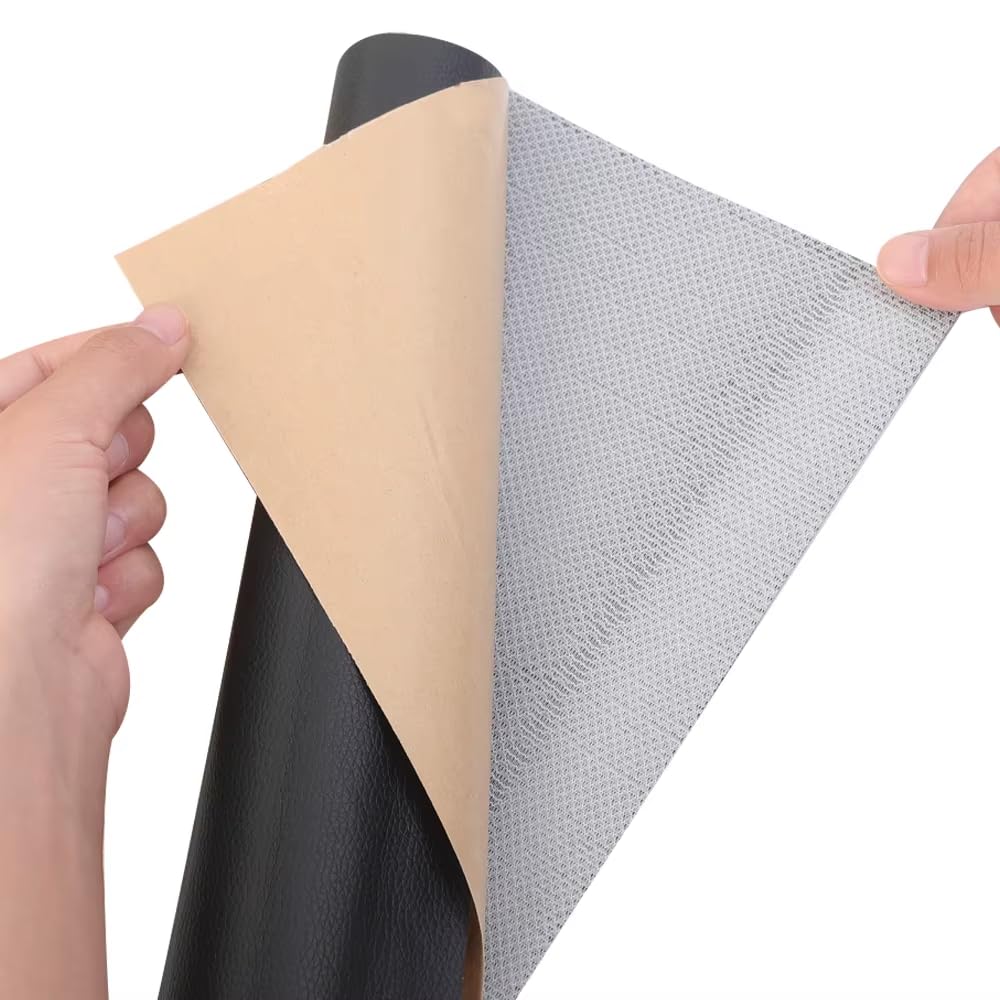 Nastro di riparazione in pelle autoadesivo, toppa in pelle ad alta viscosità, resistente all'acqua e all'usura, ideale per divano, seggiolino auto, poltrona, borsa, scarpe, mobili (10 x 20 cm)