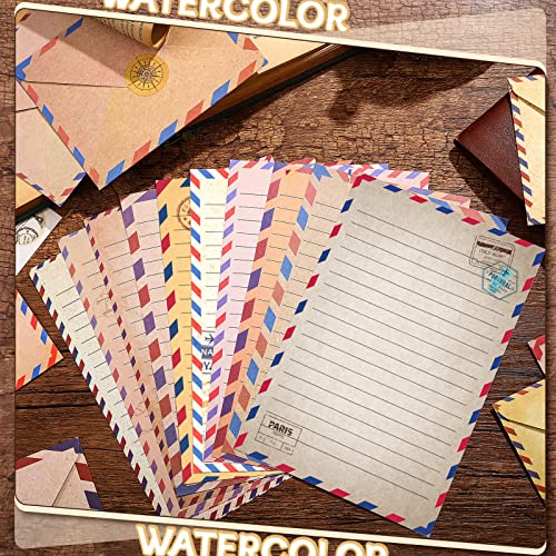 Image of TaoBary 160 Pcs Vintage Airmail Stationery Paper and Envelopes Set