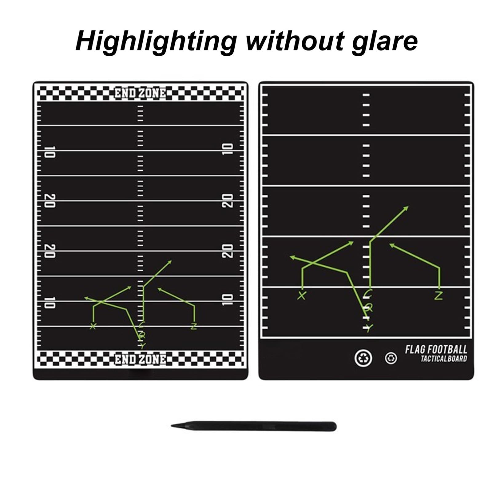 Pizarra Táctica LCD para Flag Football, Pizarra de Entrenador Flag Football
