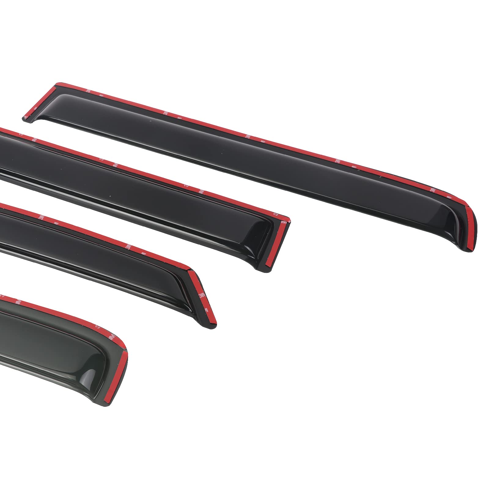 LONGKEES Window Visor for 1998-2003 Dodge Durango All Models 2000-2004 Dodge Dakota Crew cab,Window Deflectors