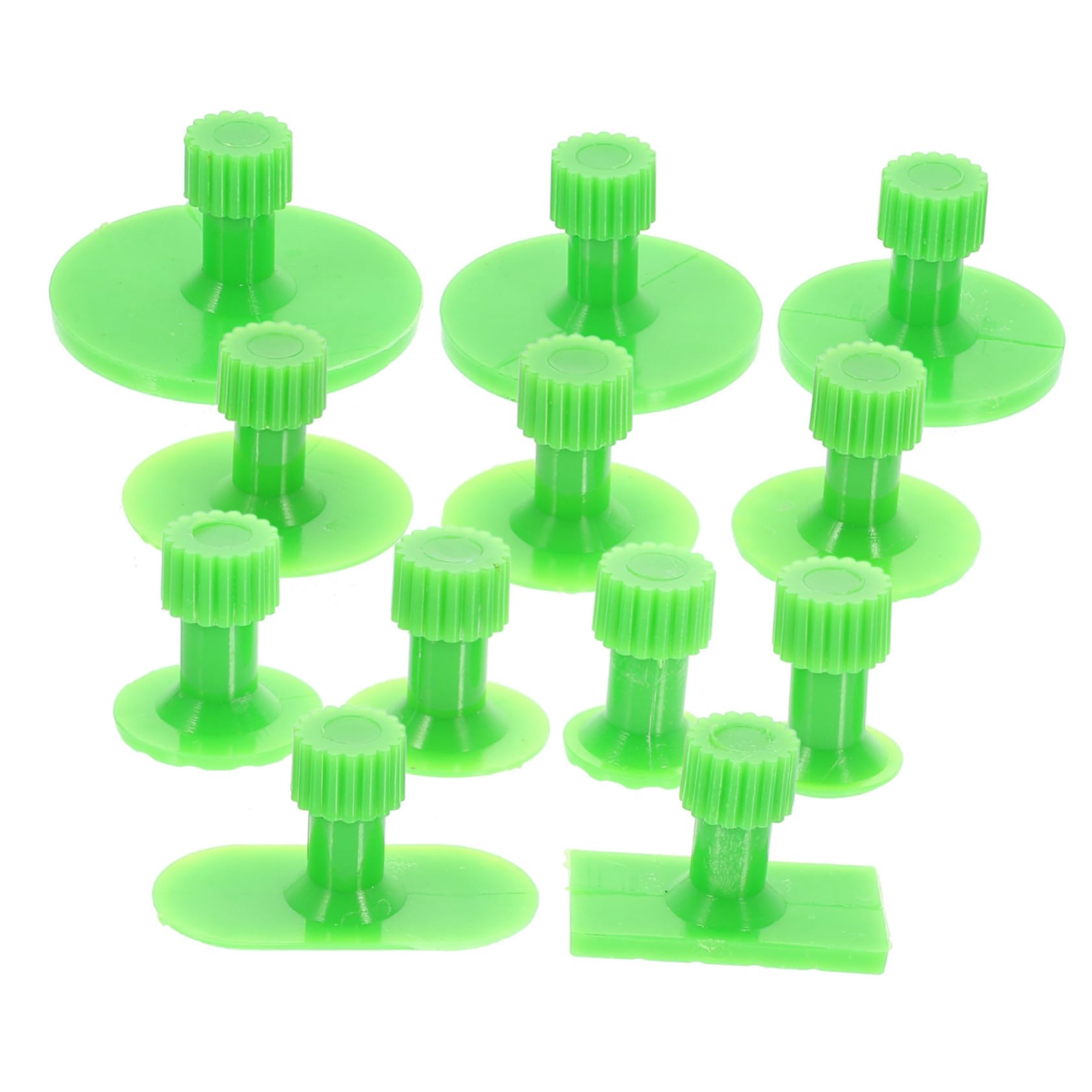 PRETYZOOM 12Pcs Dent Puller Tabs Kit Paintless Dent Removal Tool for Suction Cups for Repairing Dents Bumps No Scratches Versatile for Various Dent