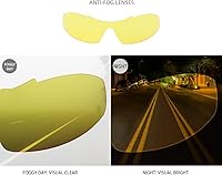 Vista 4 de MEETLOCKS Gafas de sol deportivas resistentes a los arañazos con marco TR90 elástico