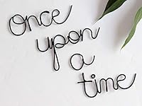 Vista 5 de Letrero 'Érase una vez', decoración de pared para guardería, decoración de sala de juegos, arte de palabras para pared, placas para niños