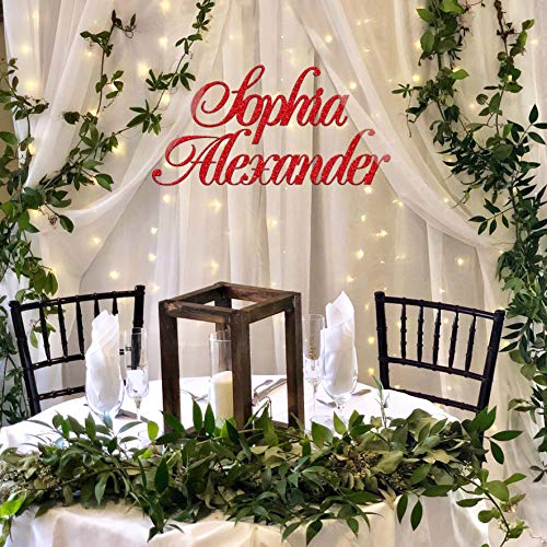 Wood Name Sign 8 - 60 Inch, Custom Name Wooden Sign, Wedding Sign, Custom Last Name Sign, Baby Name Sign, Name Sign For Boy Or Girl, Photo Zone Sign (Sign-4) #TOP4