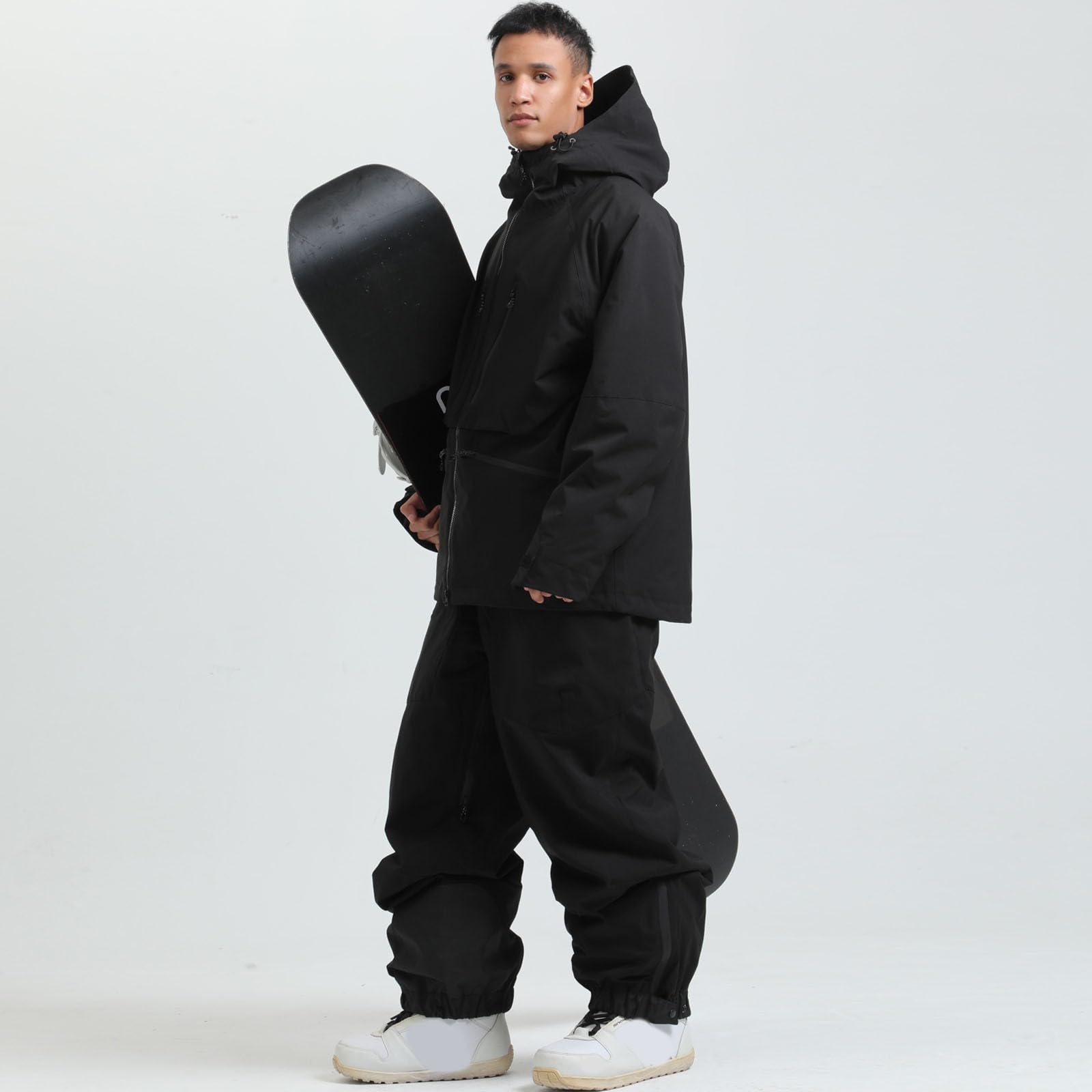 Skihose Herren Langgröße Wasserdicht Schneehose - Winter Winddichte Ski Hosen Für Männer Warme Gefütterte Snowboardhose Mit Verstellbarer Träger Ski Hose Skilanglaufhose
