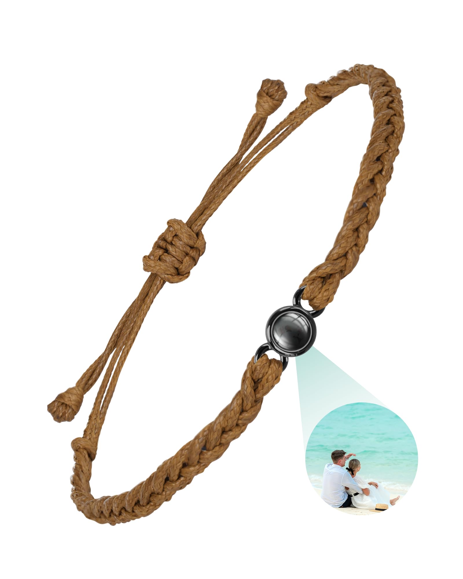 SUPHELPU Custom Bracelets with Picture Inside, Picture Bracelet Personalized Photo, Women's Identification Bracelets, Memorial Gifts for Loved One