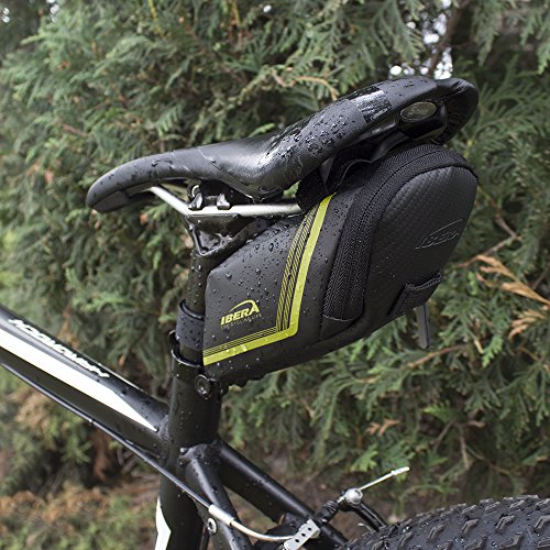 image for Ibera Saddle Bag 1L - Water-resistant, Strap-on Bike Bag In Multiple C