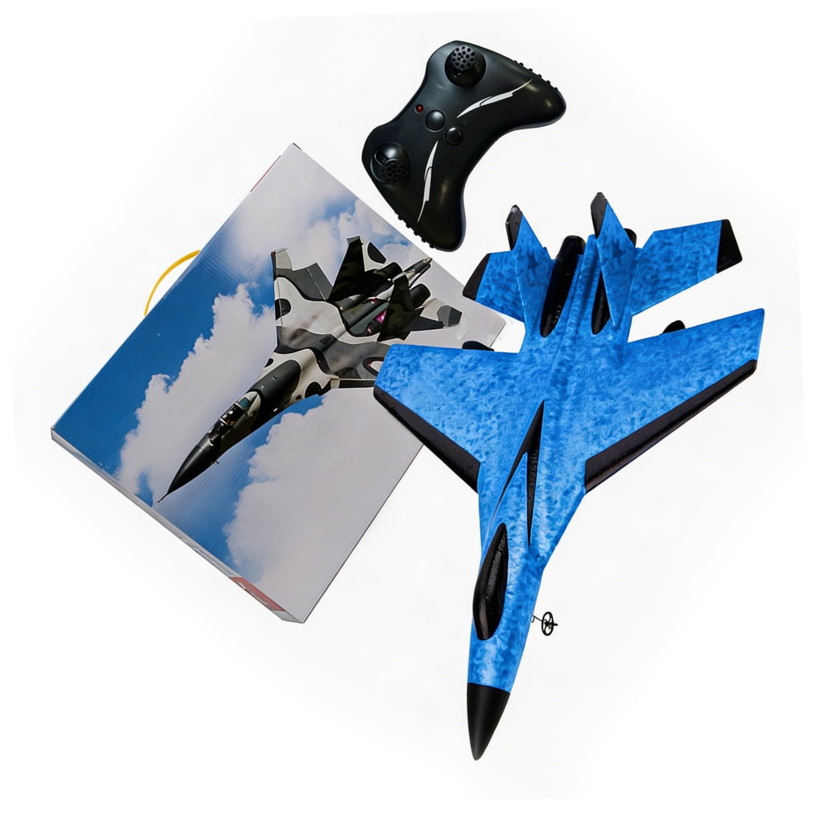 ibasenice Aereo Rc Elettrico per Ragazza Aliante ad Ala Fissa Bilaterale Realizzato in Materiale Epp Resistente Ricaricabile Tramite Cavo USB