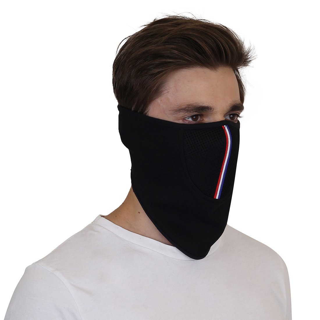 SOUL eTHICS Men Premium Cotton Breathable,Stretchable Rider Face Mask For Winter,Dust,Cold,Protection,Bike Riding,Helmet Cap,And All Other Outdoor Activities (Half Rider Face Mask),Black,For Unisex-image-25