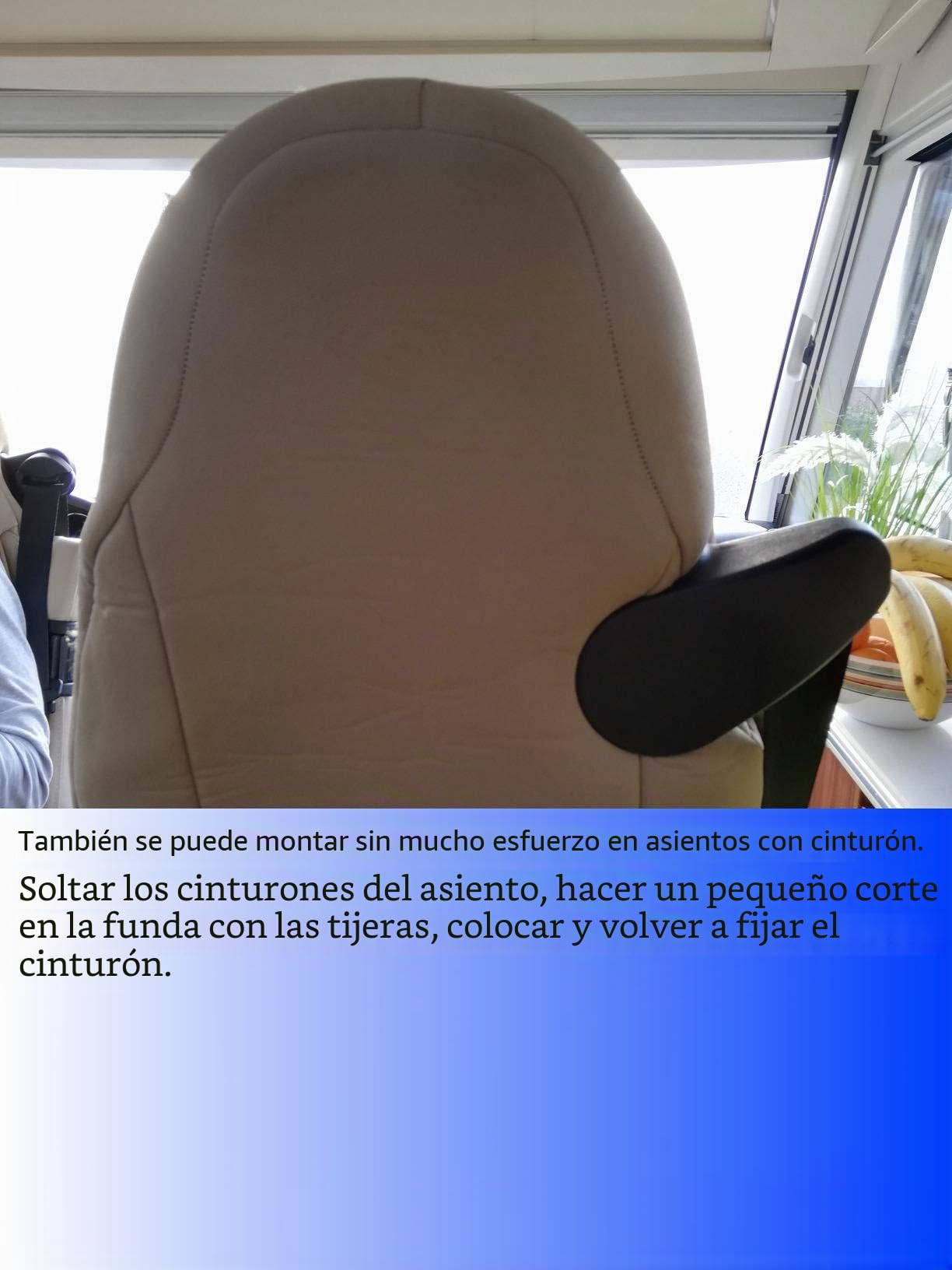 BREMER SITZBEZÜGE Fundas de asiento para piloto compatibles con autocaravana caravana Hymer Ducato accesorio para autocaravana juego de 2 fundas de asiento con reposabrazos en marrón beige WPL411