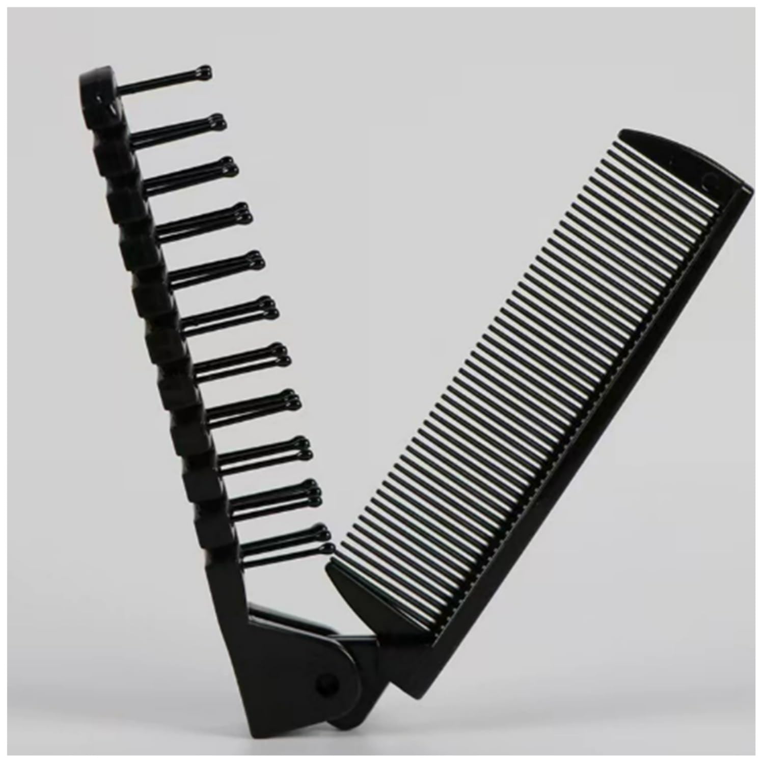 Hair Brush, Comb Black, Foldable, Detangling Paddle Hairbrush for Women, Girls, Kids