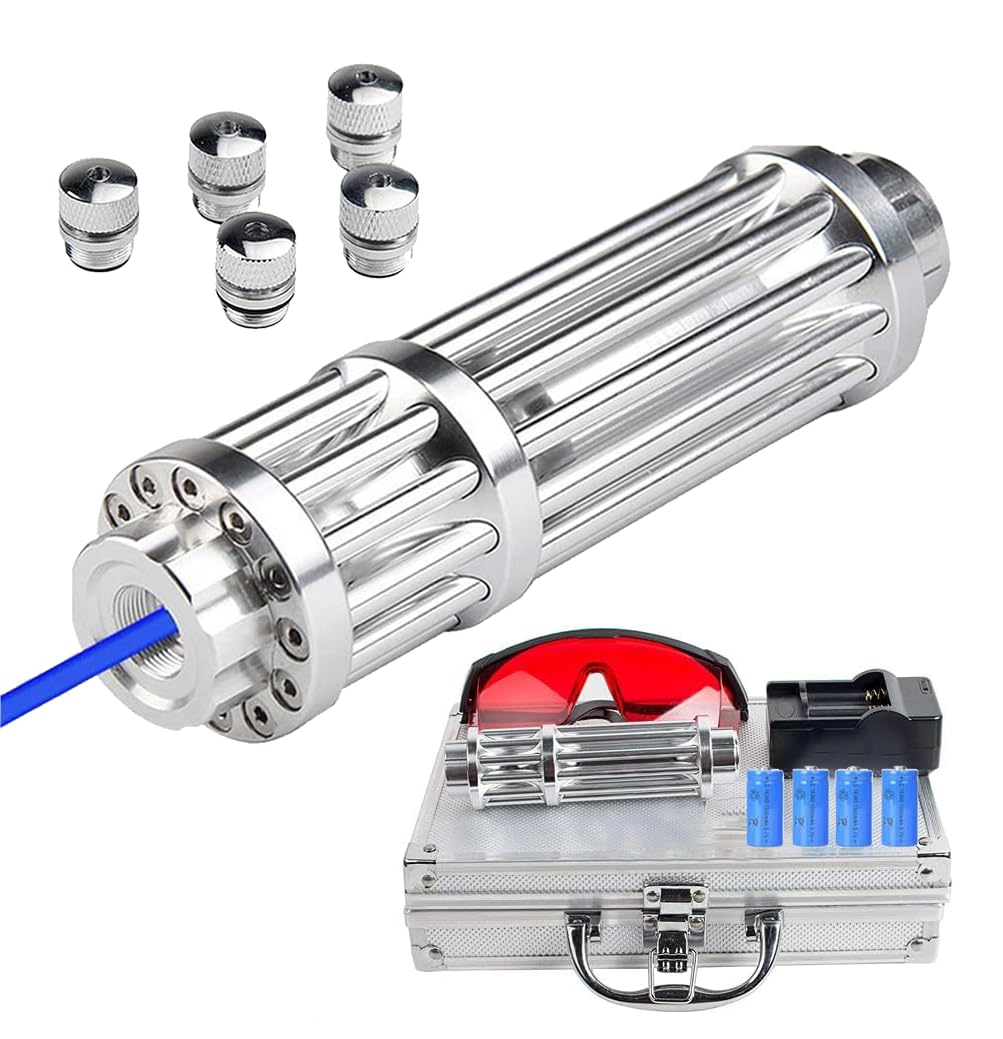 Blue Light High-Power Flashlight
