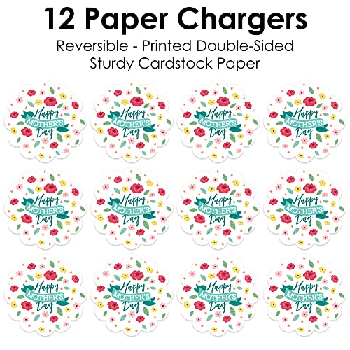 Platos desechables redondos papel multicolor x12 miniatura 5