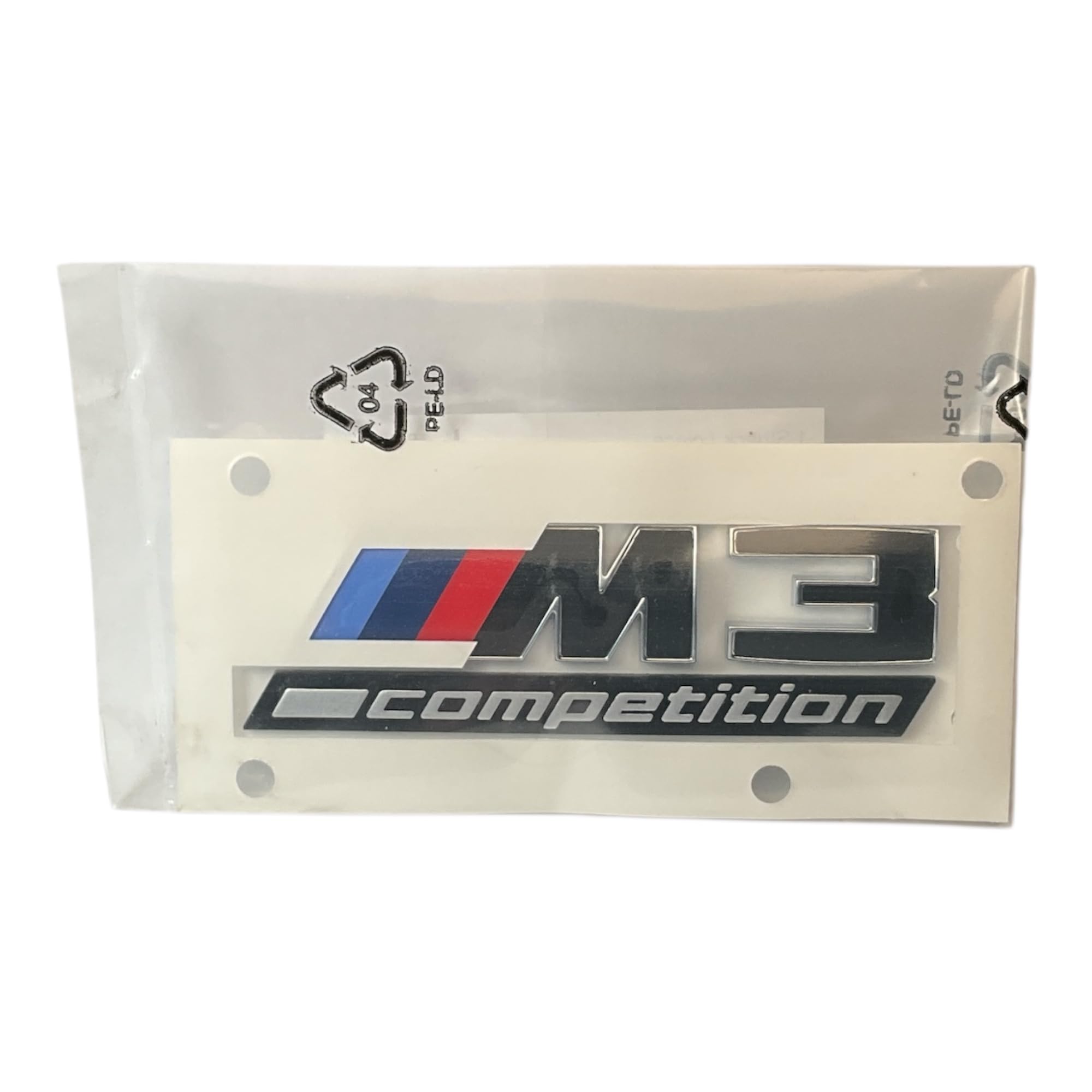 BMW Emblème M3 Competition Original OEM Tricolore 51147907774 pour G80 et G81 M3 Competition xDrive