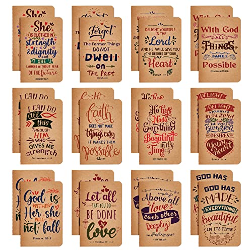 Sinmoe 24 Pcs Spanish Bible Verse Study Journal...
