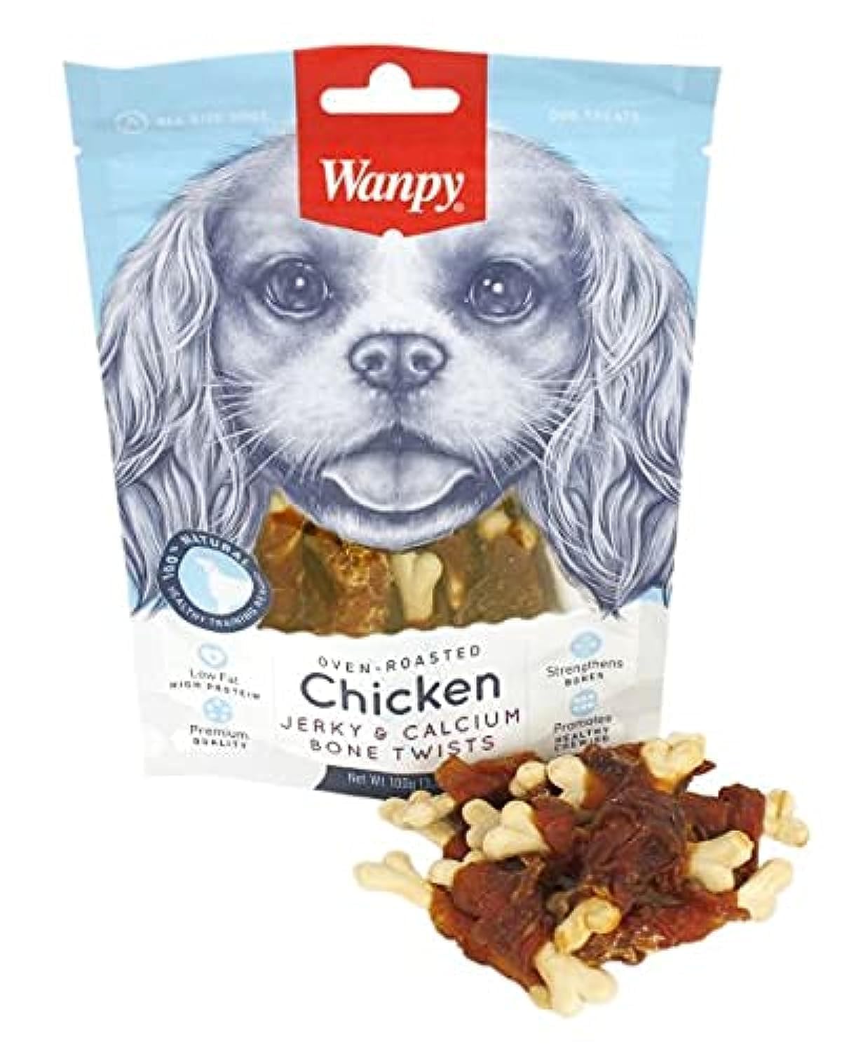 Wanpy Kalsiyumlu Gerçek Tavuk Sargı Köpek Ödülü 100 gr