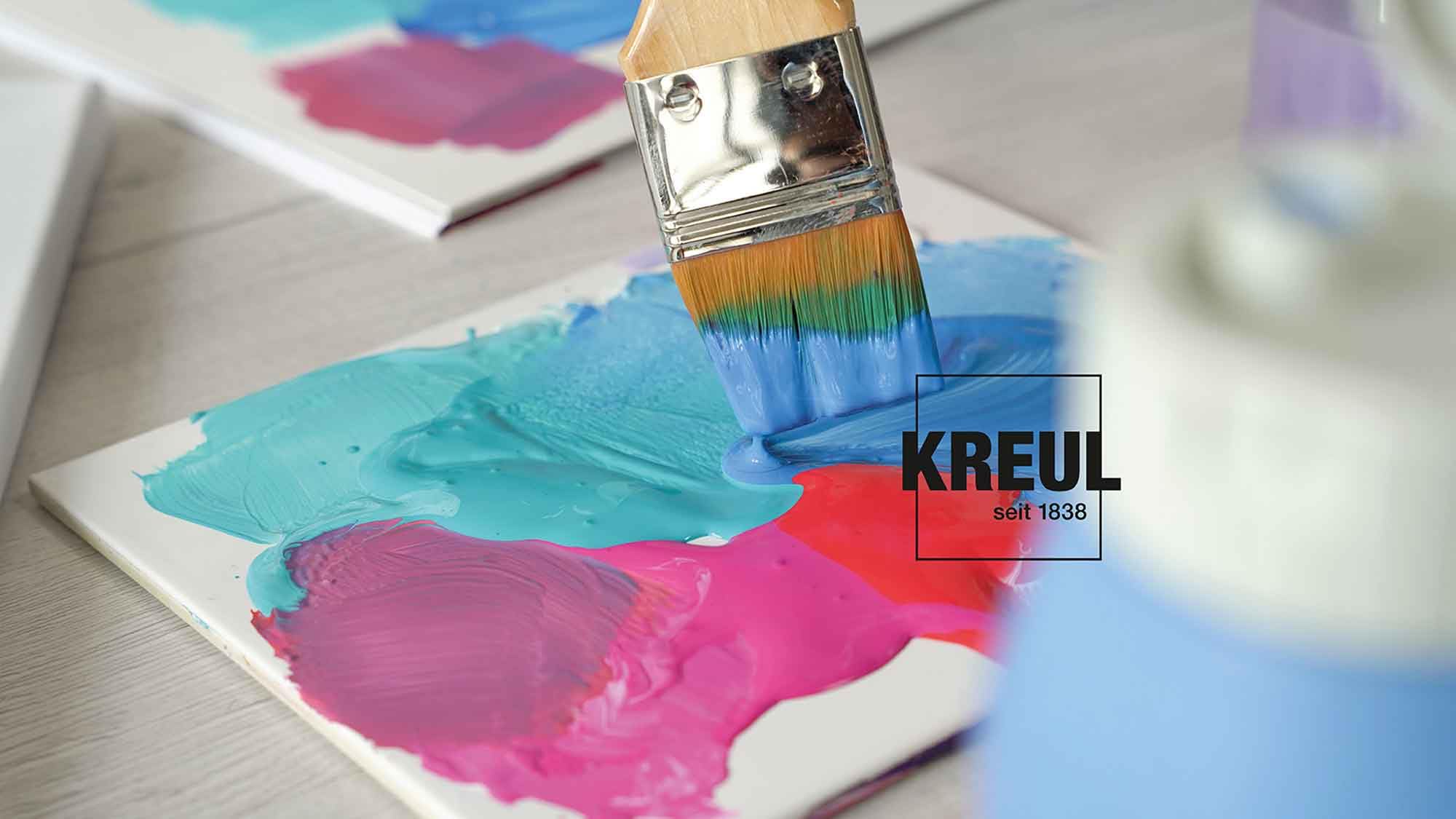 KREUL 17217 - Solo Goya Triton 2.500 ml secchio di vernice acrilica Bianco Asciugatura rapida con un aspetto opaco Qualità di studio Vernice a base d'acqua, versatile, coprente ed economica
