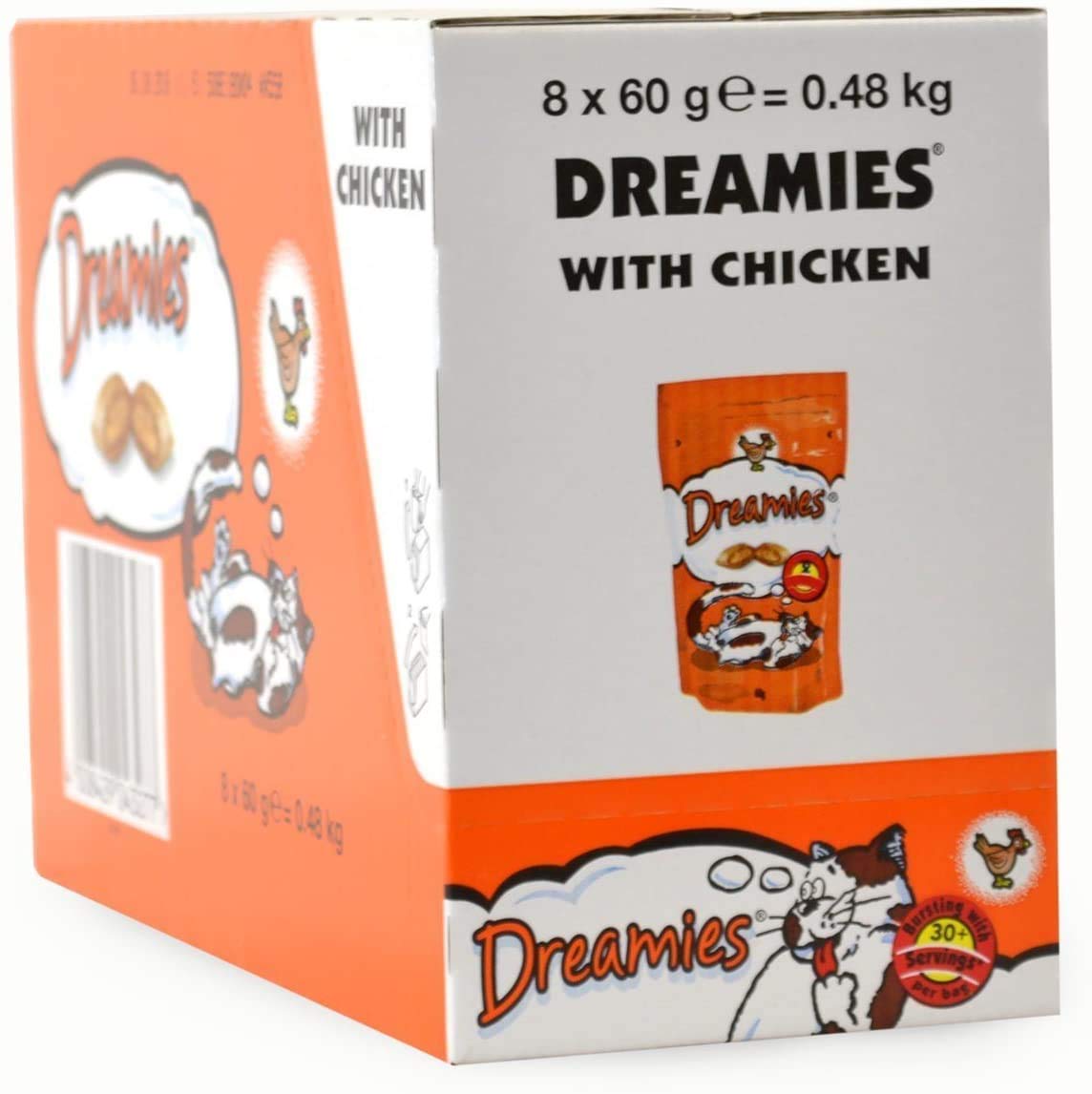 PET-546388 Dreamies Chicken (60g) 8 Pack