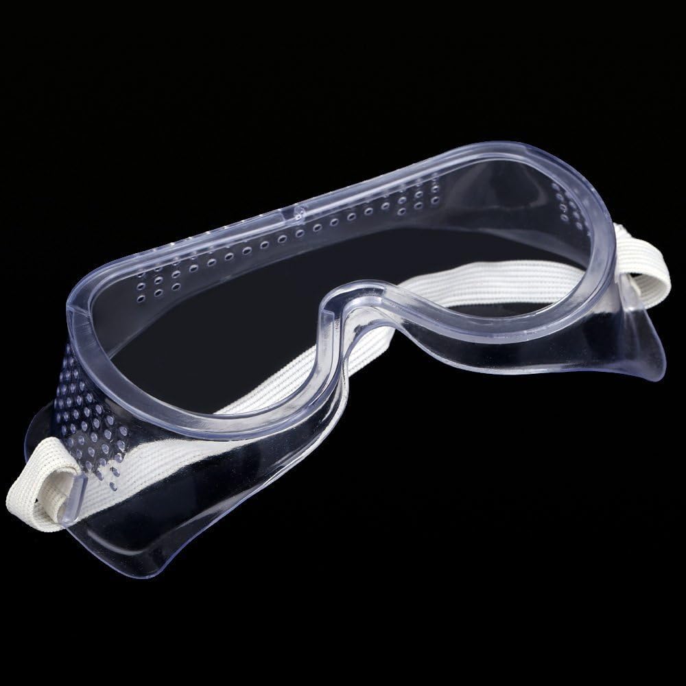 Sterling Tools Clear Lens Chemical Safety Goggles with Eyes Protective Glasses and Vented for Industrial Lab Work. (2 pack)