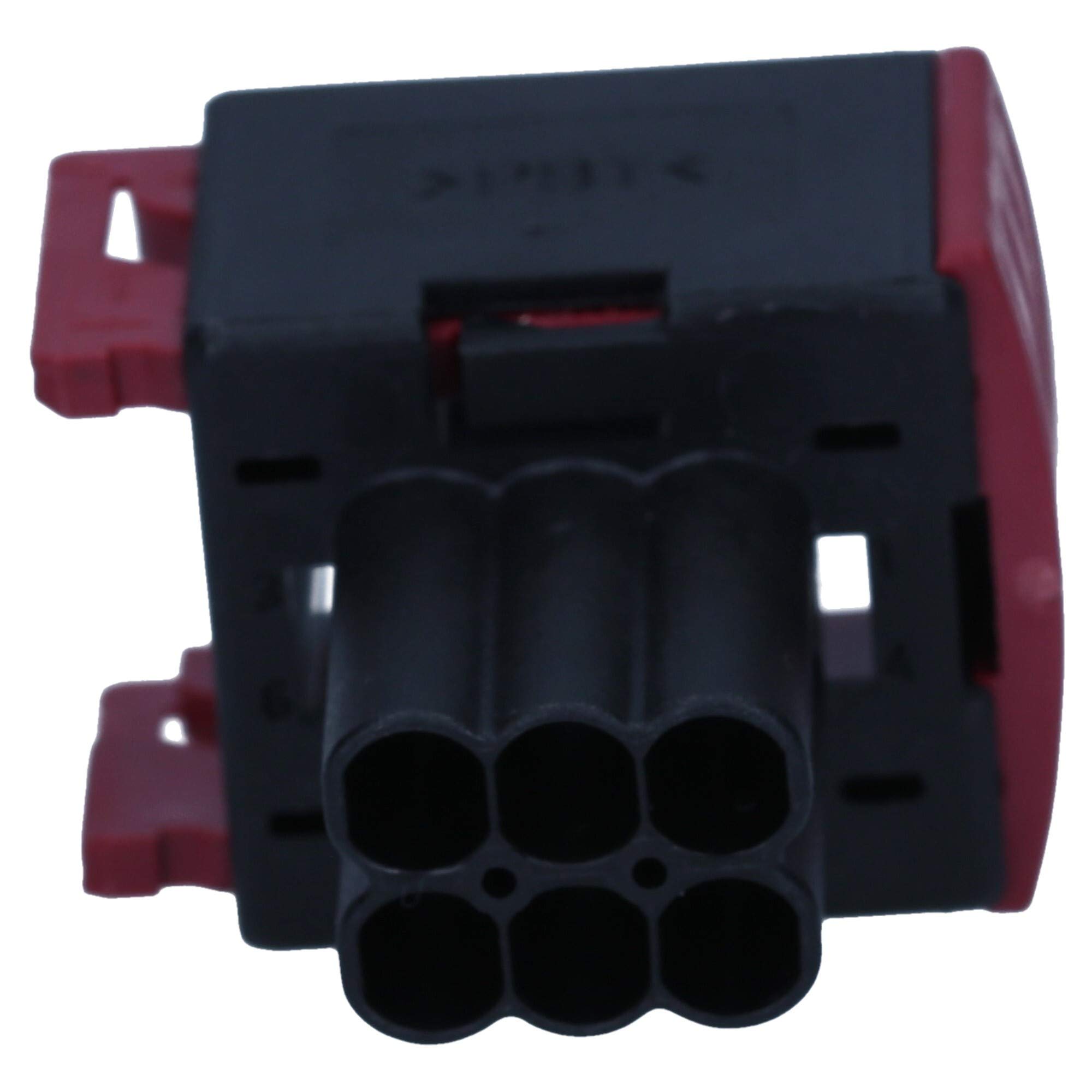 AMP 5x JPT Buchsengehäuse 6-polig - Junior Power Timer Steckergehäuse | Passendes Flachsteckgehäuse für KFZ & Sonderfahrzeuge, 0,5-2,5mm², Schutzklasse IP54, belastbar bis 24V und 20A