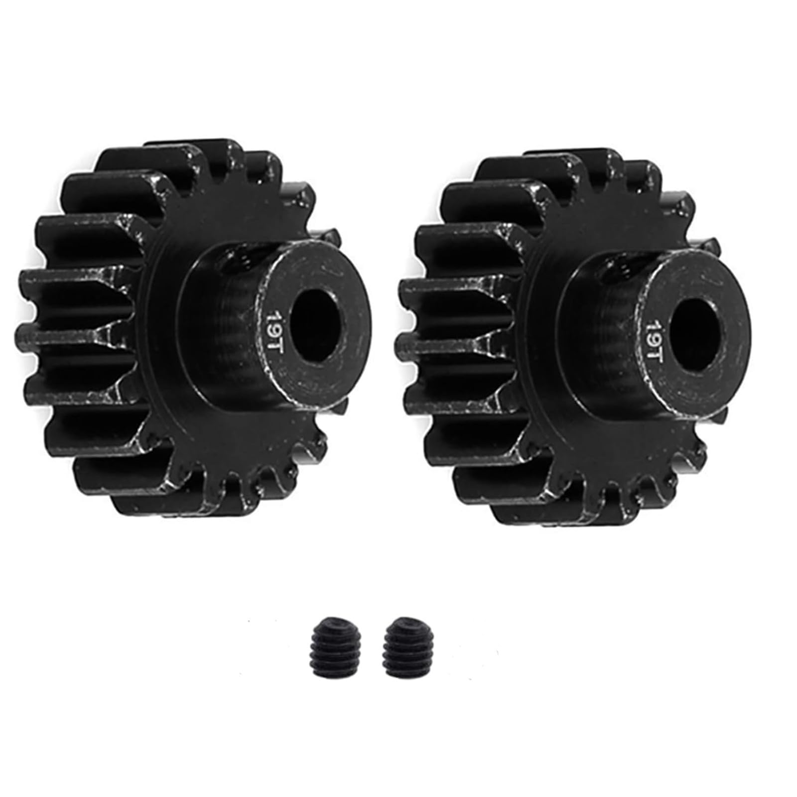 2pcs 3949X Hardened Steel 19-Tooth Pinion Gear (32 Pitch) for Traxxas Slash Rrustler Stampede Raptor 4x4 VXL TRX-4 TRX-6 19T Upgrade Parts