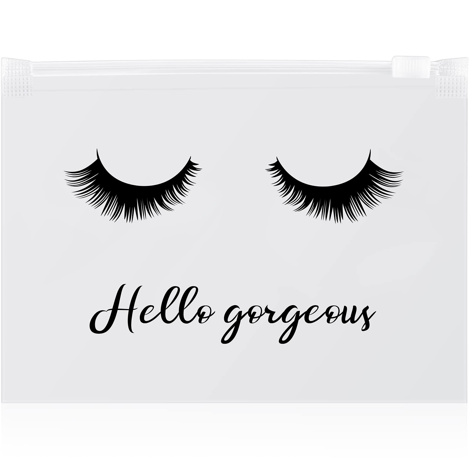 75 Pieces Eyelash Aftercare Packaging Bags Empty lash Makeup Cosmetic Bag Waterproof Eye Lash Bag Travel Eyelash Bags Multipurpose with Zipper