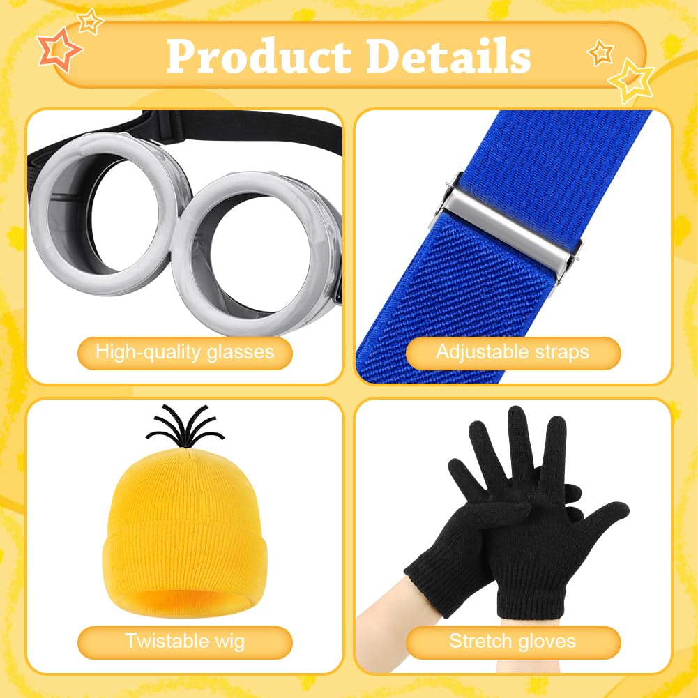 BSBUY 5 Pcs Yellow Costume Accessories Set - Image 3