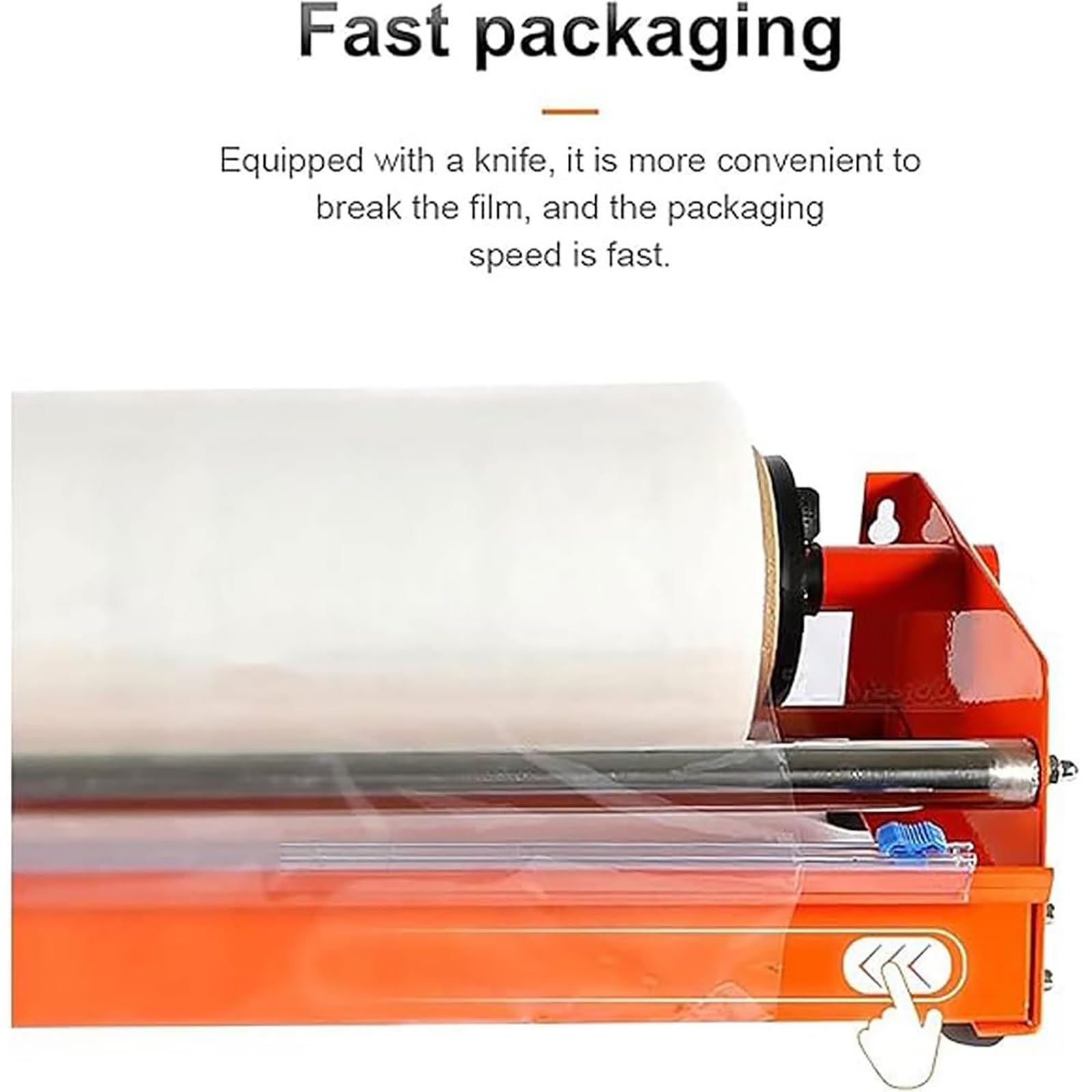 KEhtu Máquina De Embalaje Manual con Film Estirable, Máquina De Embalaje con Dispensador De Film Estirable, Herramienta Manual para Envolver Palés para Almacén, Alimentos