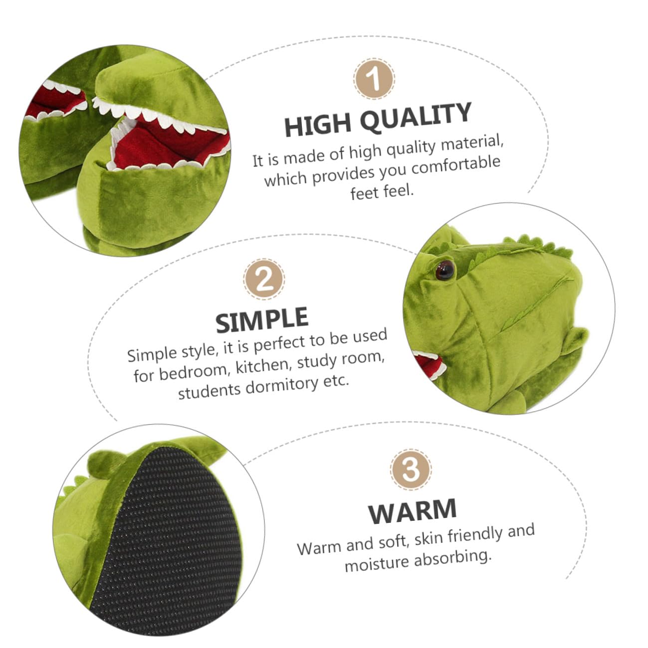Hohopeti Zapatillas de Casa Unisex de Peluche con Diseño de Animales Pantuflas Divertidas para Invierno Antideslizantes y Cómodas para Interior y Exterior Talla Única