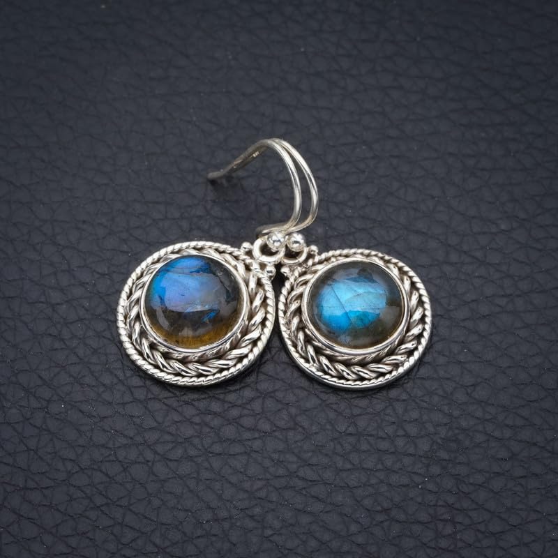 Labradorite boucles d'oreilles argent 925 StarGems le cadeau idéal - 2