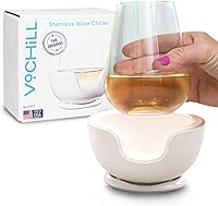 Vista 10 de VoChill Enfriador de copas de vino sin tallo Mantén el frío en tu copa Fabricado en Estados Unidos El original Recongelable Chill Cradle™