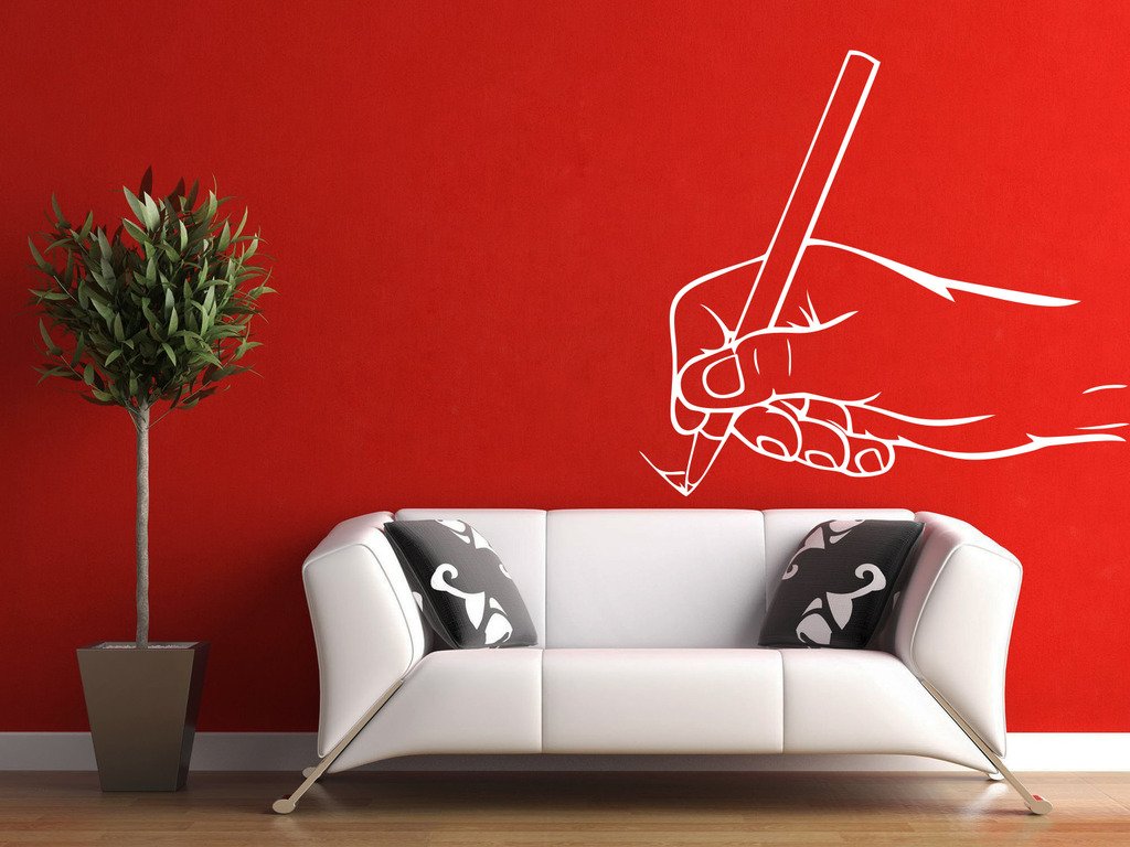 Buy Wall Sticker 'FurnitureAndDecor' Home Decor' Someone Writing Wall