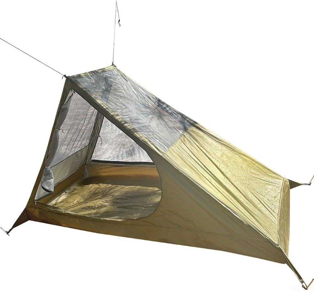 Portable Mesh Tent, Breathable Rodless Mesh Tent Summer Outdoor For Camping Hiking Trips Solo Shelter