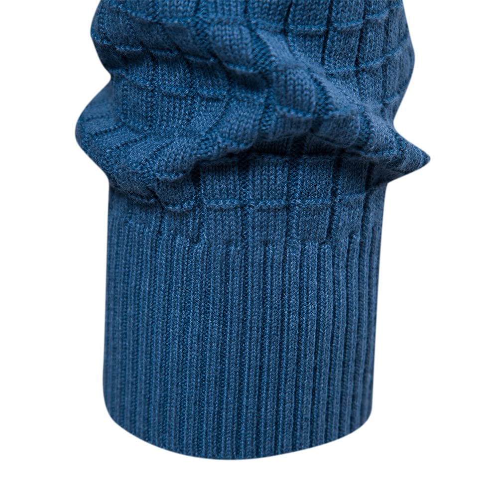 moisture Maglione Casual da Uomo Maglione Pullover Scozzese da Uomo a Maniche Lunghe in Cotone a Maniche Lunghe Autunno e Inverno Maglione per Uomo (Color : Chocolate, Size : M)
