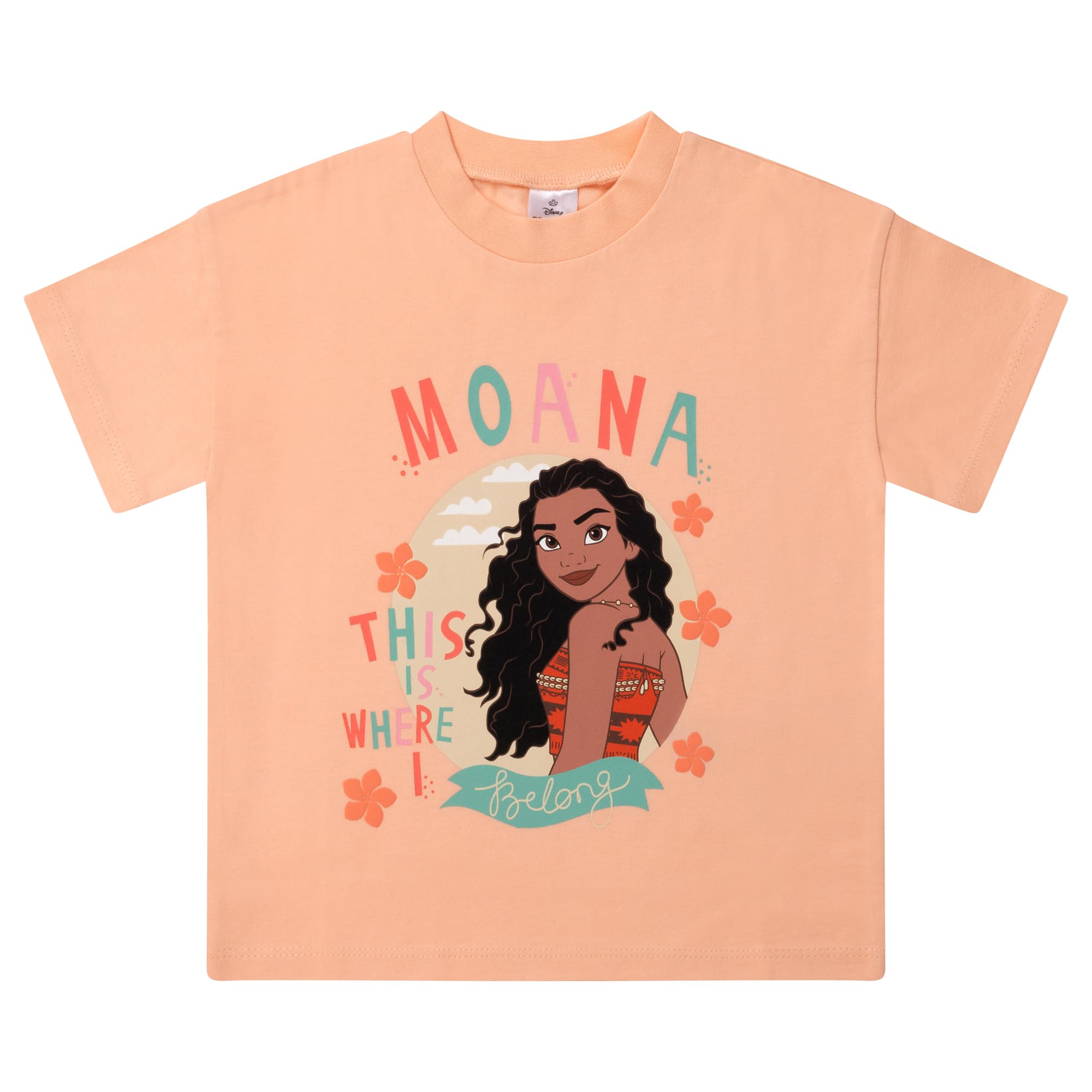 Disney Moana/Oceania - Vaiana - Pigiama a Maniche Corte per Bambini - 100% Cotone