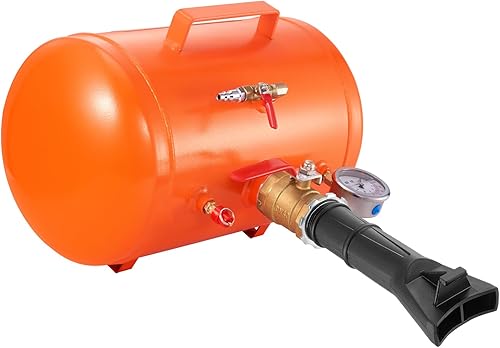 VEVOR Asentador de Talón de Neumático, Inflador de Talón de Neumático de Aire de 5 Gal19L con Manómetro y Mango, Tanque Inflador de Herramienta de