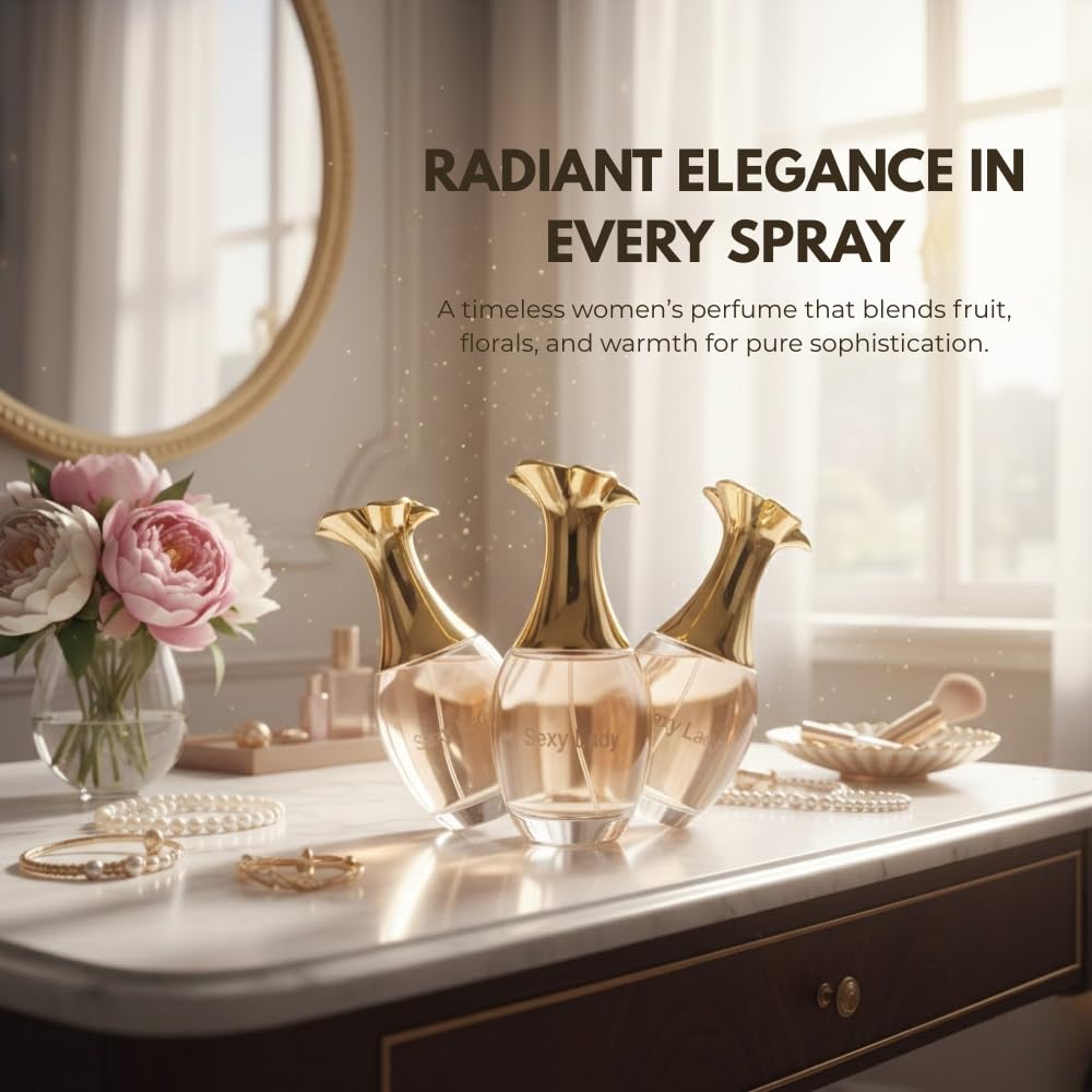 Perfume for Women – INSPIRED by A WORLD RENOWNED WOMEN'S PERFUME – Pear, Jasmine, Rose, Vanilla – Elegant, Radiant, Feminine, Long-Lasting – 3.4 fl oz - Image 4