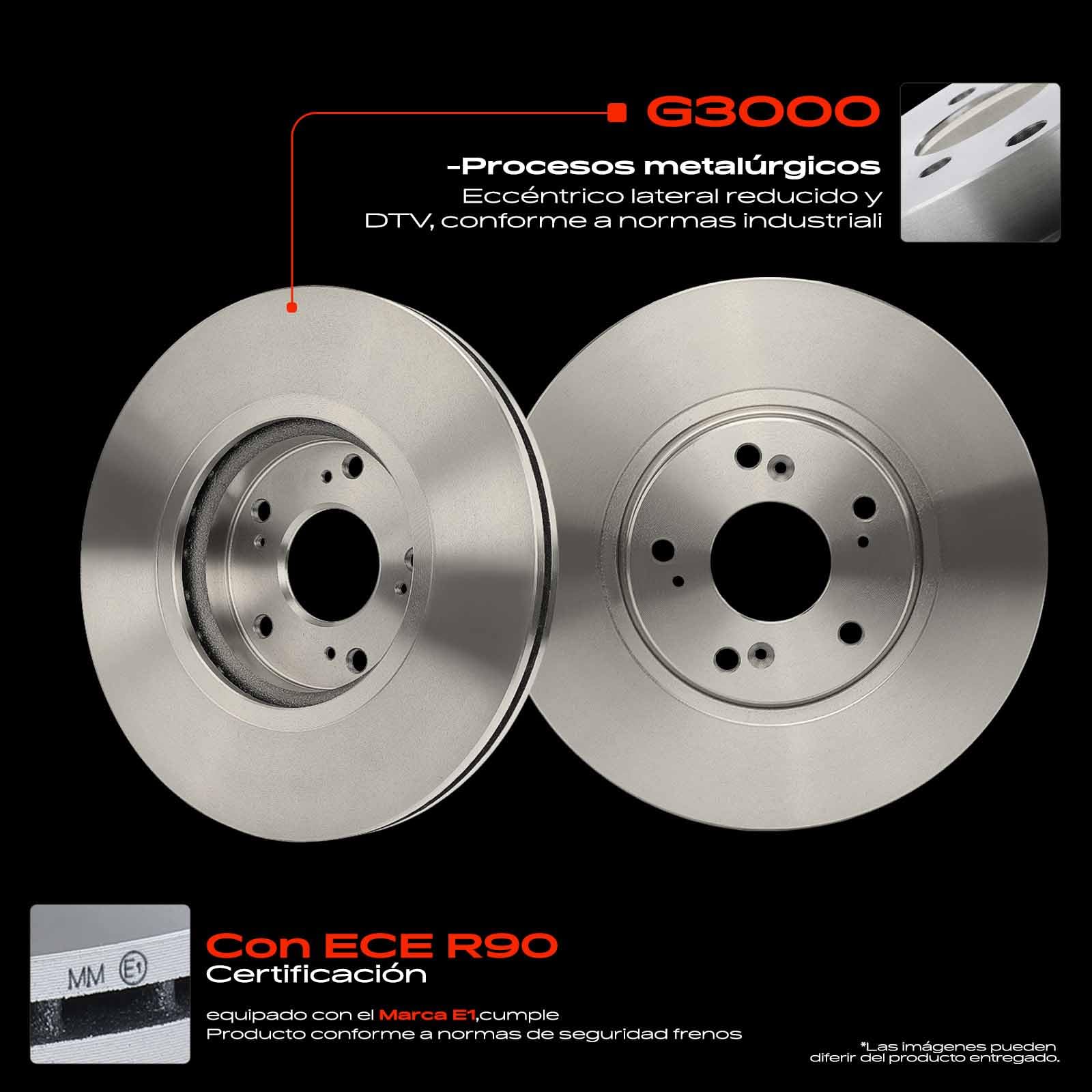 Frankberg 2 discos de freno delanteros ventilados Ø300mm 45251SEAE30 | Compatible con: Accord VII Tourer CM CN ,Accord VII CL CN