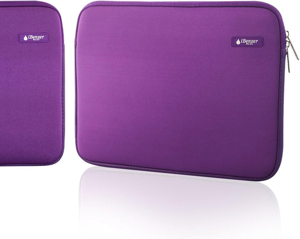 iBenzer Basic 15.4" Deluxe Neoprene Laptop Sleeve Bag Cover Case for MacBook Pro 15"/Retina 15"/HP/Acer/Dell/Asus/Samsung UltraBooks, (Purple)