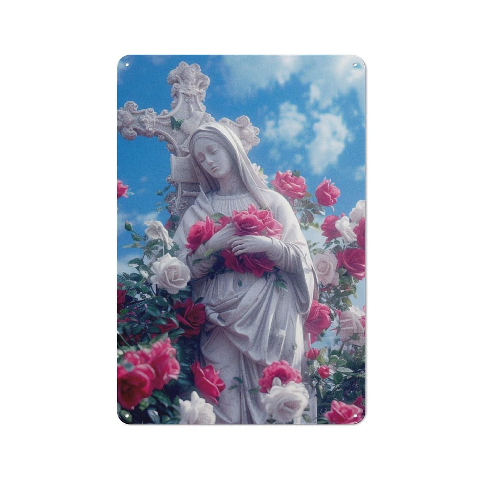 Junmoney Christ Poster Catholic 6 Metal Sign 30X20cm With For Workshop Wall, Rustic Decor, For Collectors Decorating Workshops And Hobby Rooms