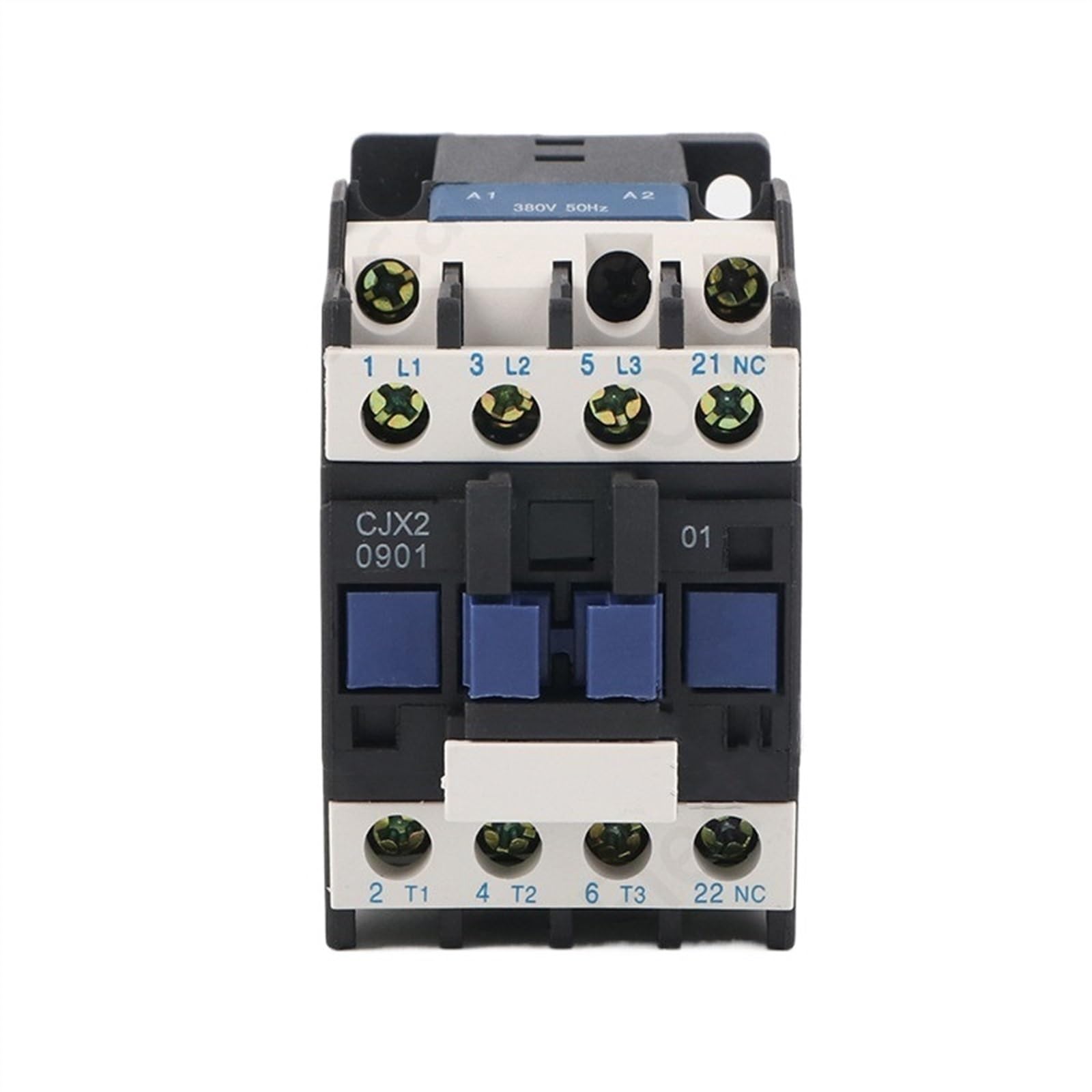 RCGKNNMUZ CJX2-0901 LC-0901 660V 9A 3 Poles 3P+N NC DIN Rail AC Contactor AC 24V 36V 110V 220V 380V Coil(Ac36v)