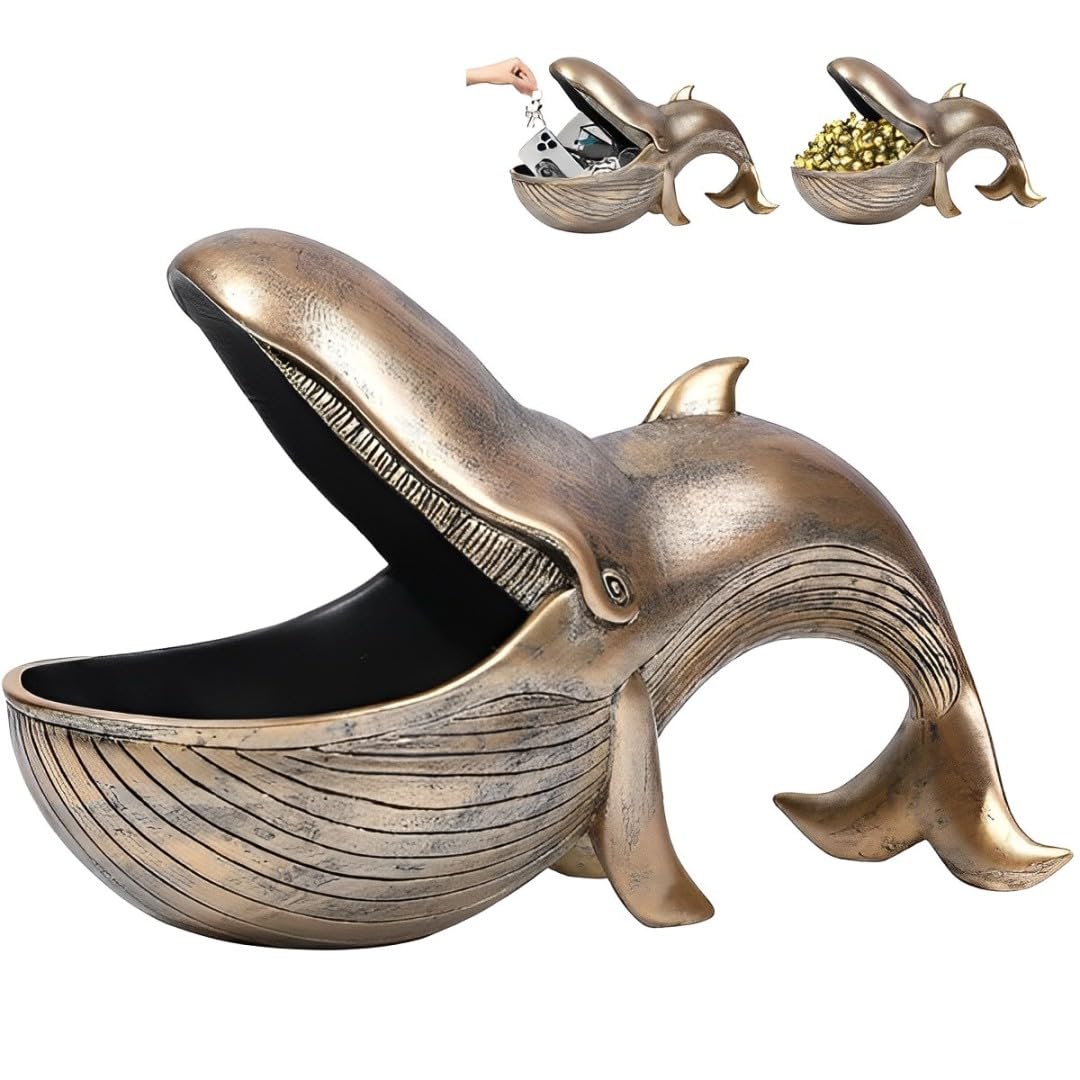 Amazon.co.jp: 鍵置き 小物入れ 卓上 小物置き クジラ インテリア