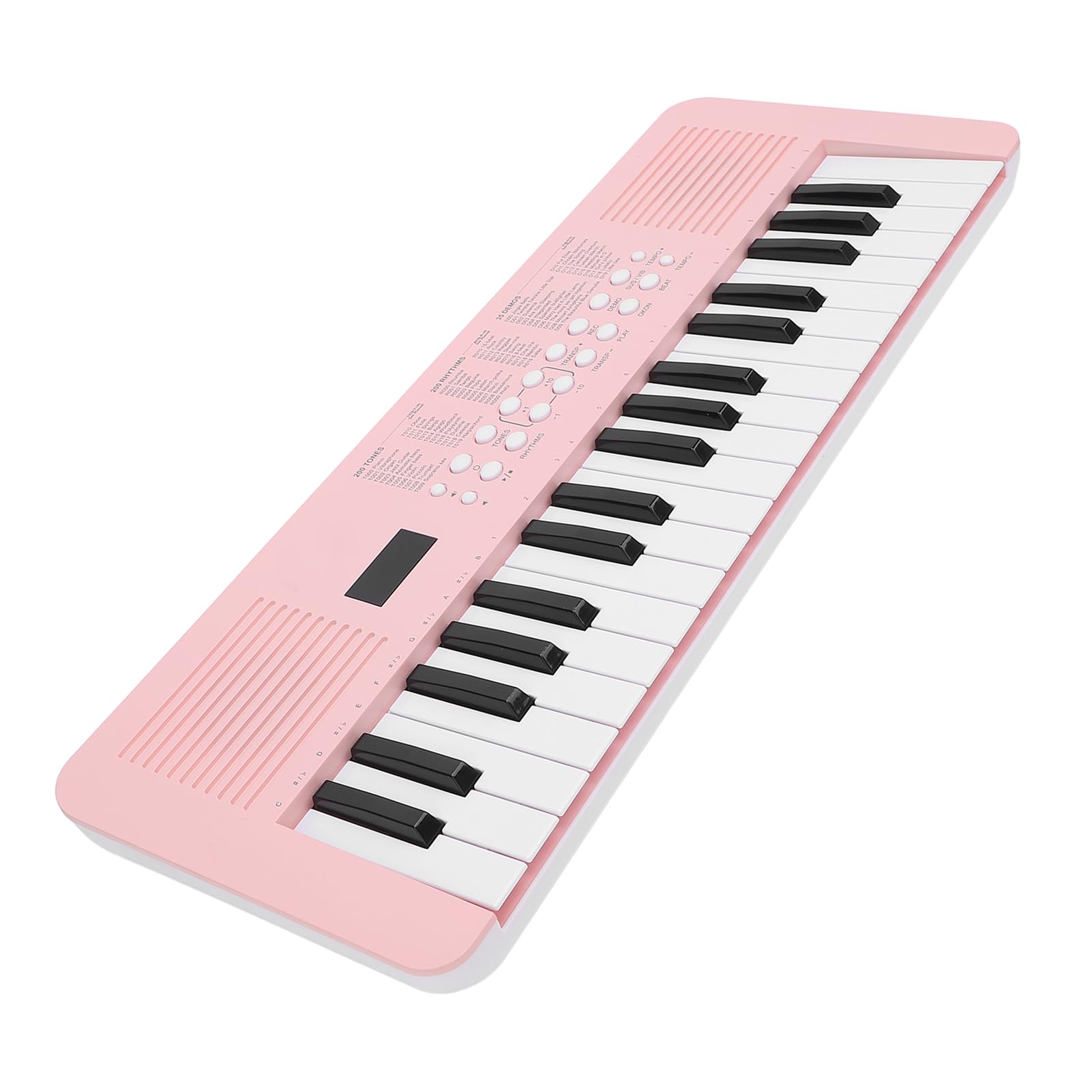 Pianoforte Digitale Multifunzionale con Tastiera Elettronica a 37 Tasti con 200 Toni e Ritmi per Principianti e Compositori Plastica 20,47x7,68x1,97 Pollici (Rosa)