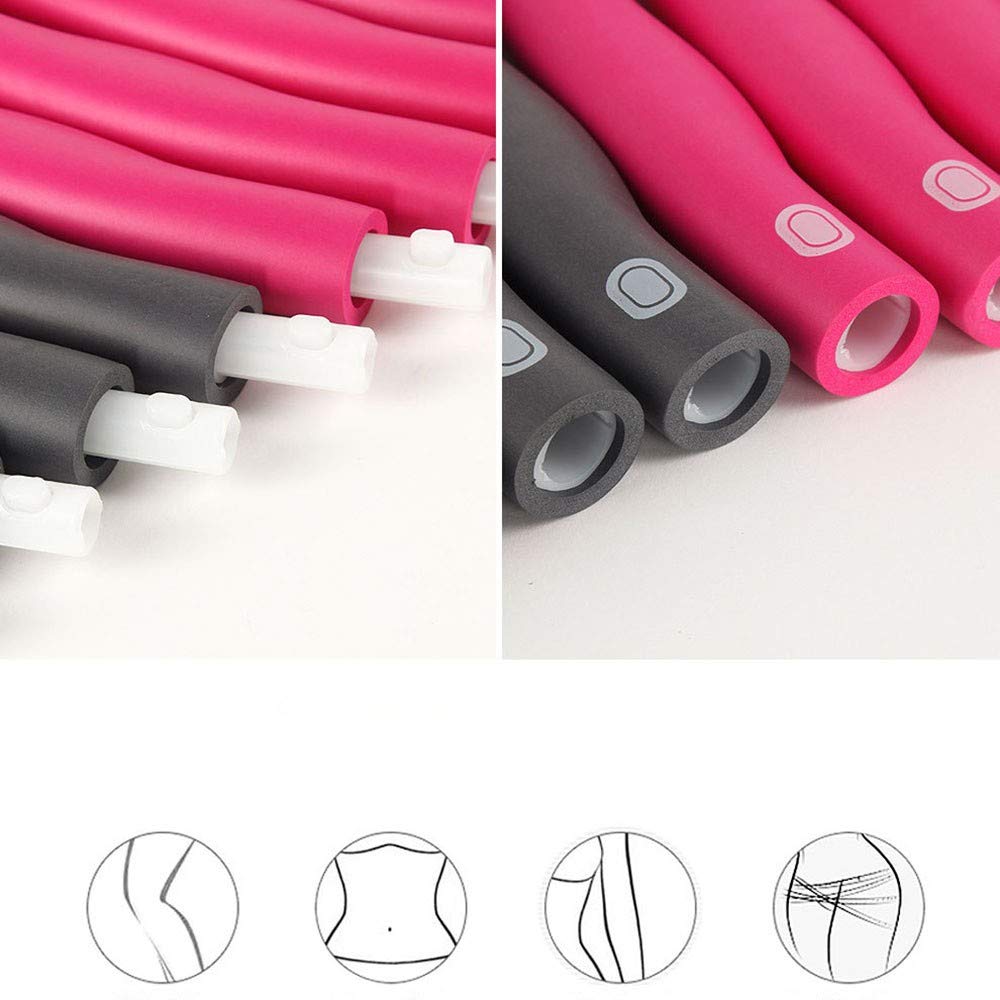 Hula Hoop in 8 sezioni Cerchio assemblare Hoop per Esercizio Fitness Imbottito Fitness Hula Hoop per Perdere di Peso e ridurre Il girovita, Aerobica