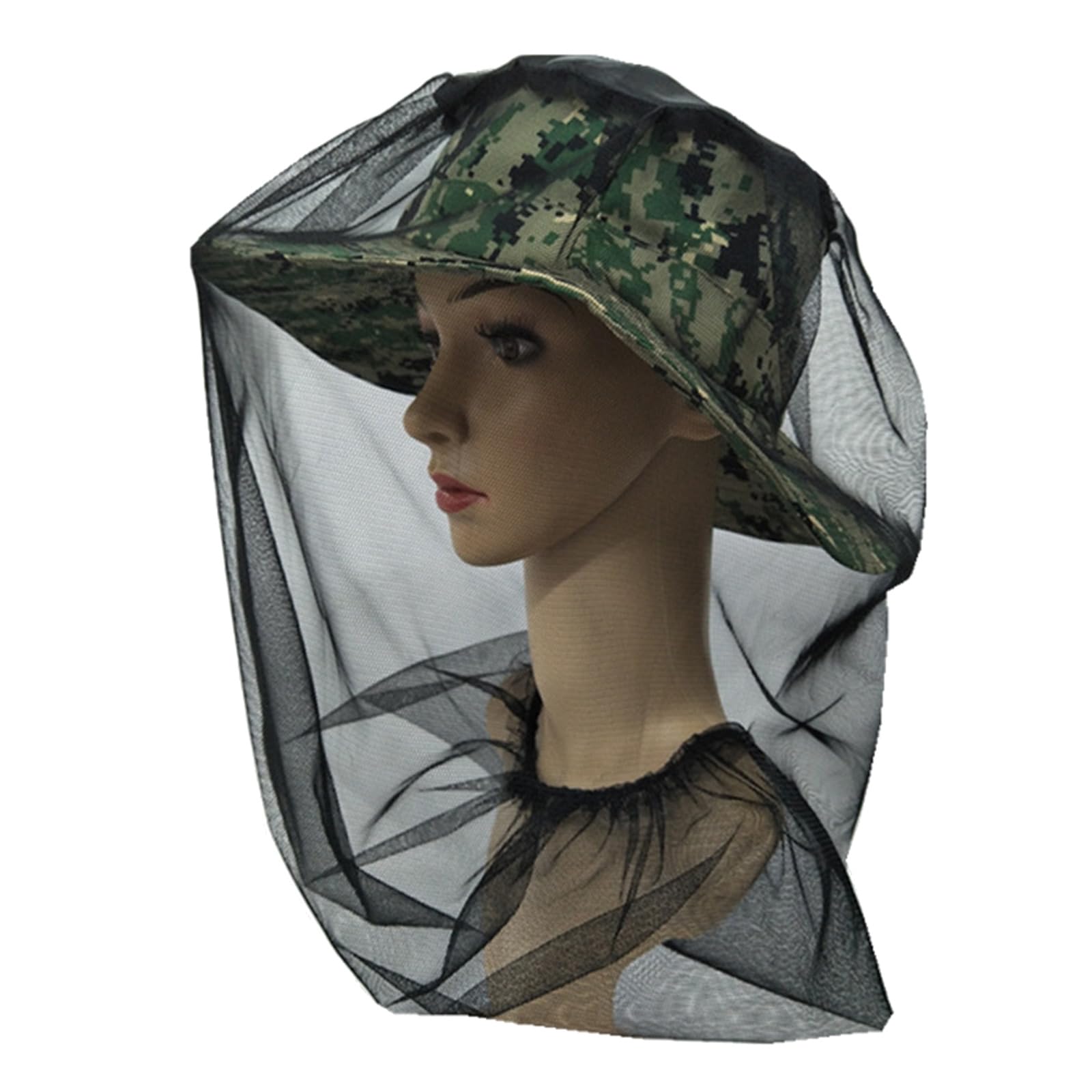 QHHVAIT Hat Net Outdoor Face Neck Fly Netting Hoods from Bugs Fishing Hat Mesh Garden Supplies