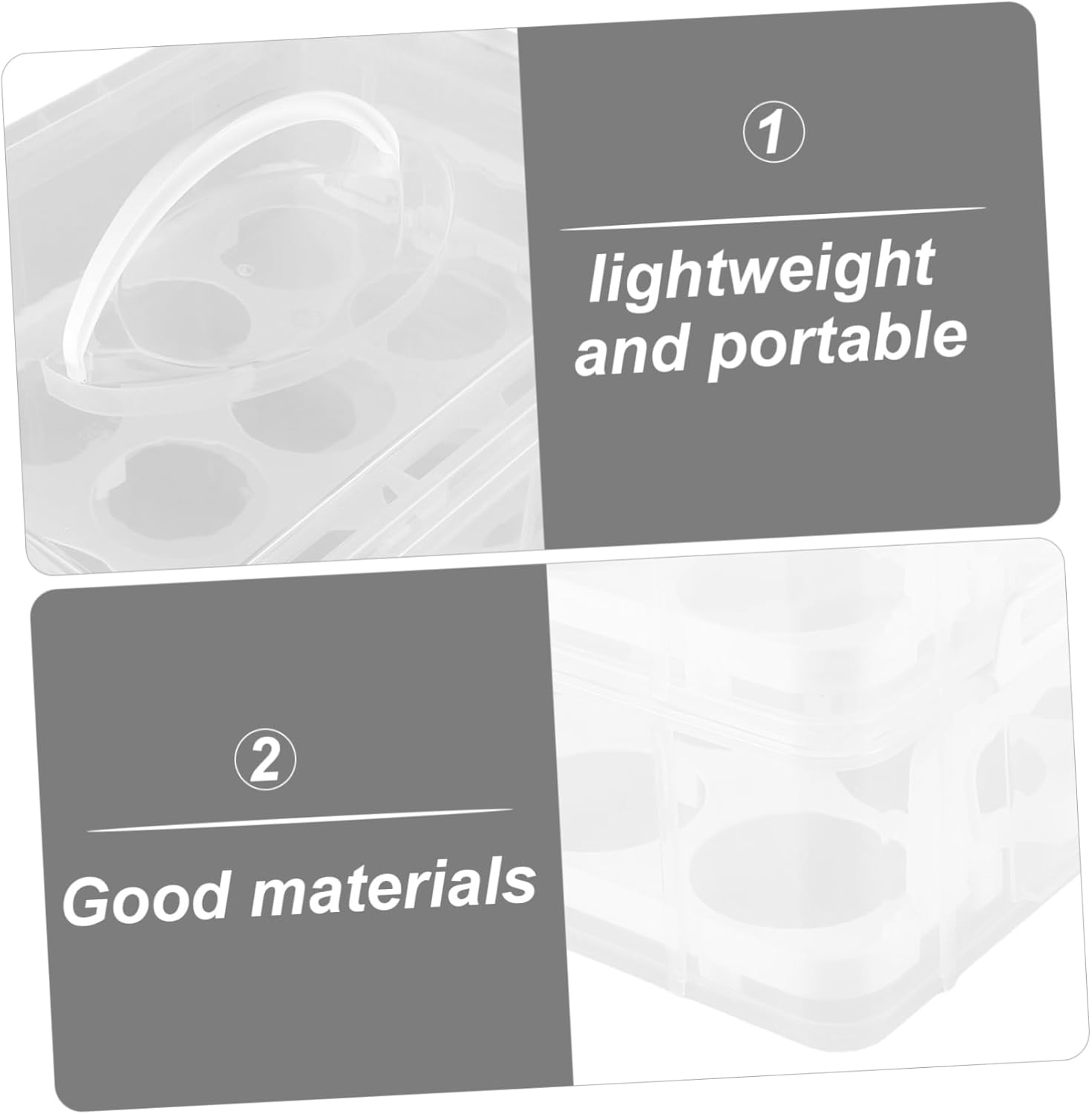 Transparent Cupcake Carrier with Lid Dual Dessert Packing Box for Portable and Sealed Design for Freshness for Parties and Daily Use