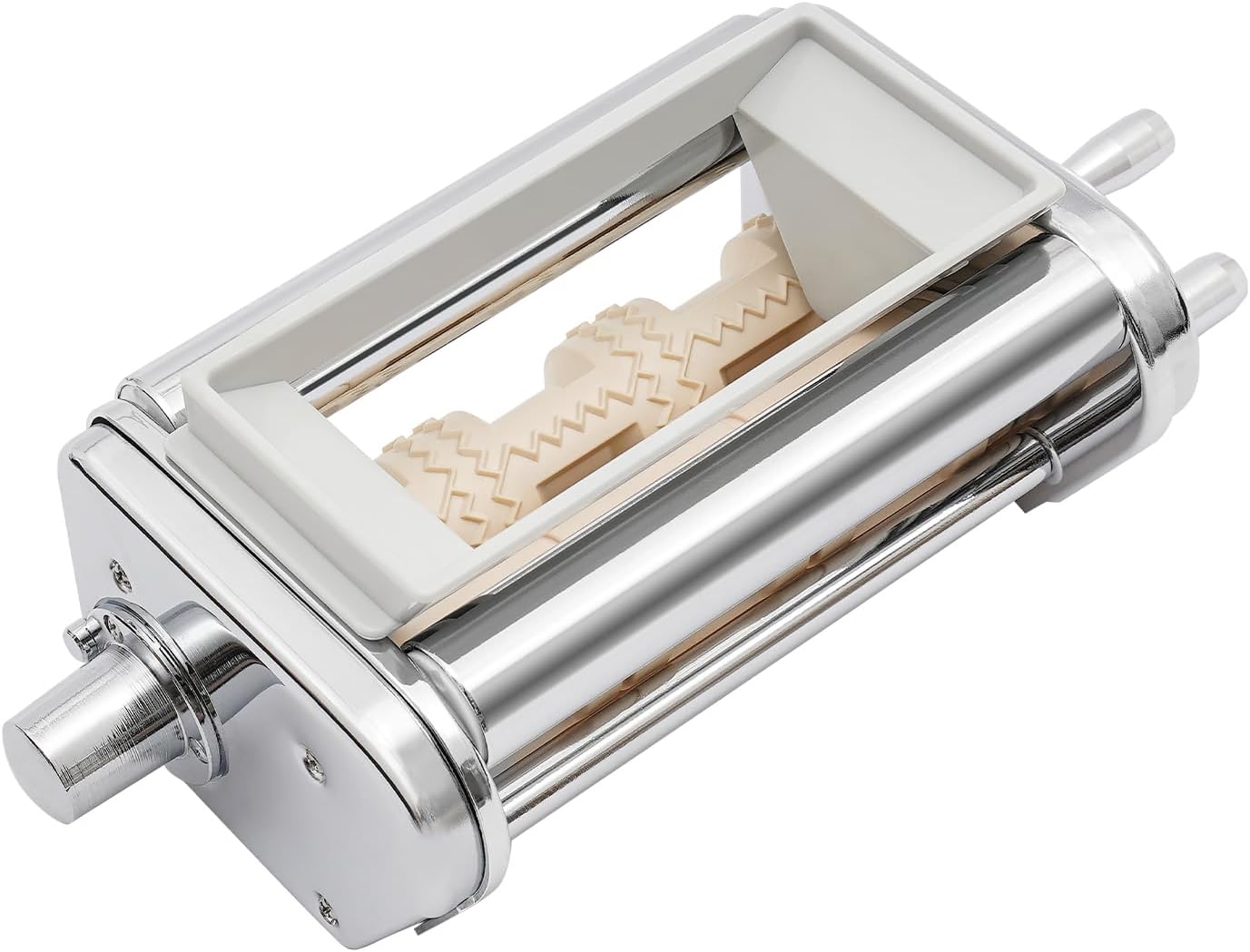 Stainless Steel Ravioli Maker Attachment for Stand Mixers – Dumpling Maker Machine Mold for Wontons, Potstickers & Pies, Easy to Clean, Filling Spoon, For Home Kitchen Pastry Making