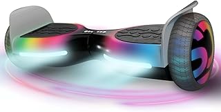 LEXGO Hoverboard Phantom - Overboard électrique avec châssis en Acier, Roues de 6,5'' et 2 Moteurs sans balais de 250W - Hoverboard pour Adultes avec Vitesse jusqu'à 12km/h et portée de 10km